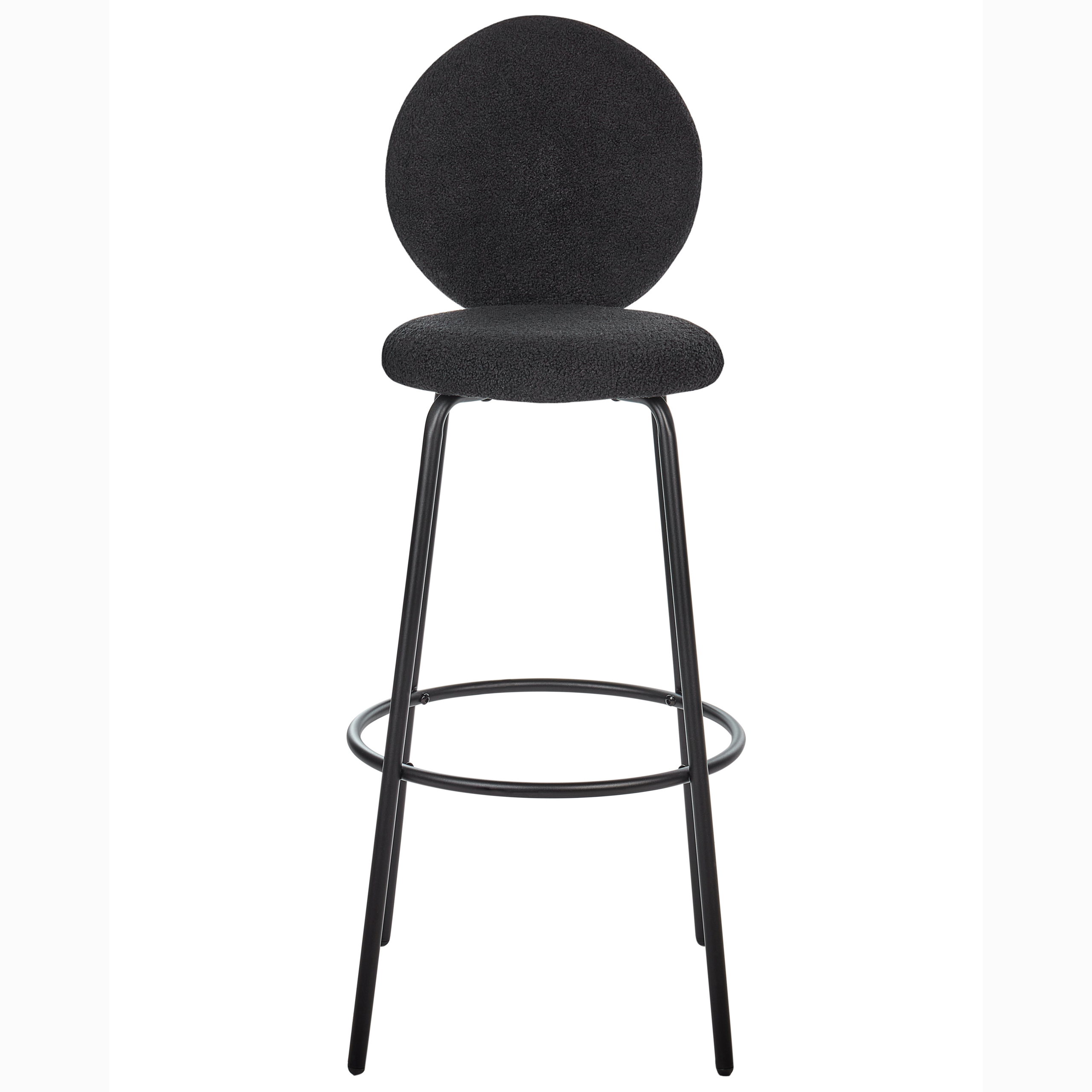 Set de 2 scaune de bar EMERY Boucle Negru [6]