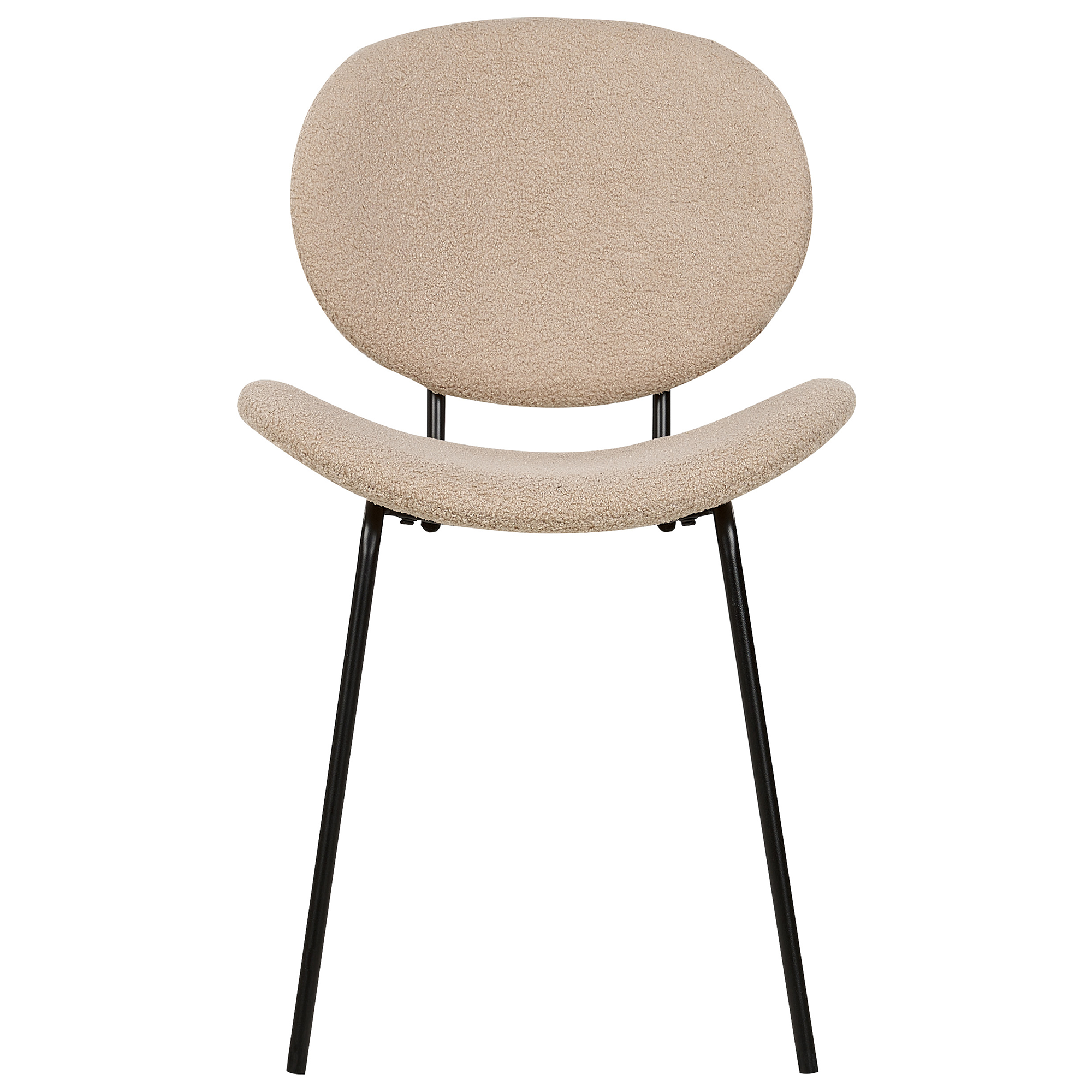 Set de 2 scaune dining LUANA Boucle Taupe [6]