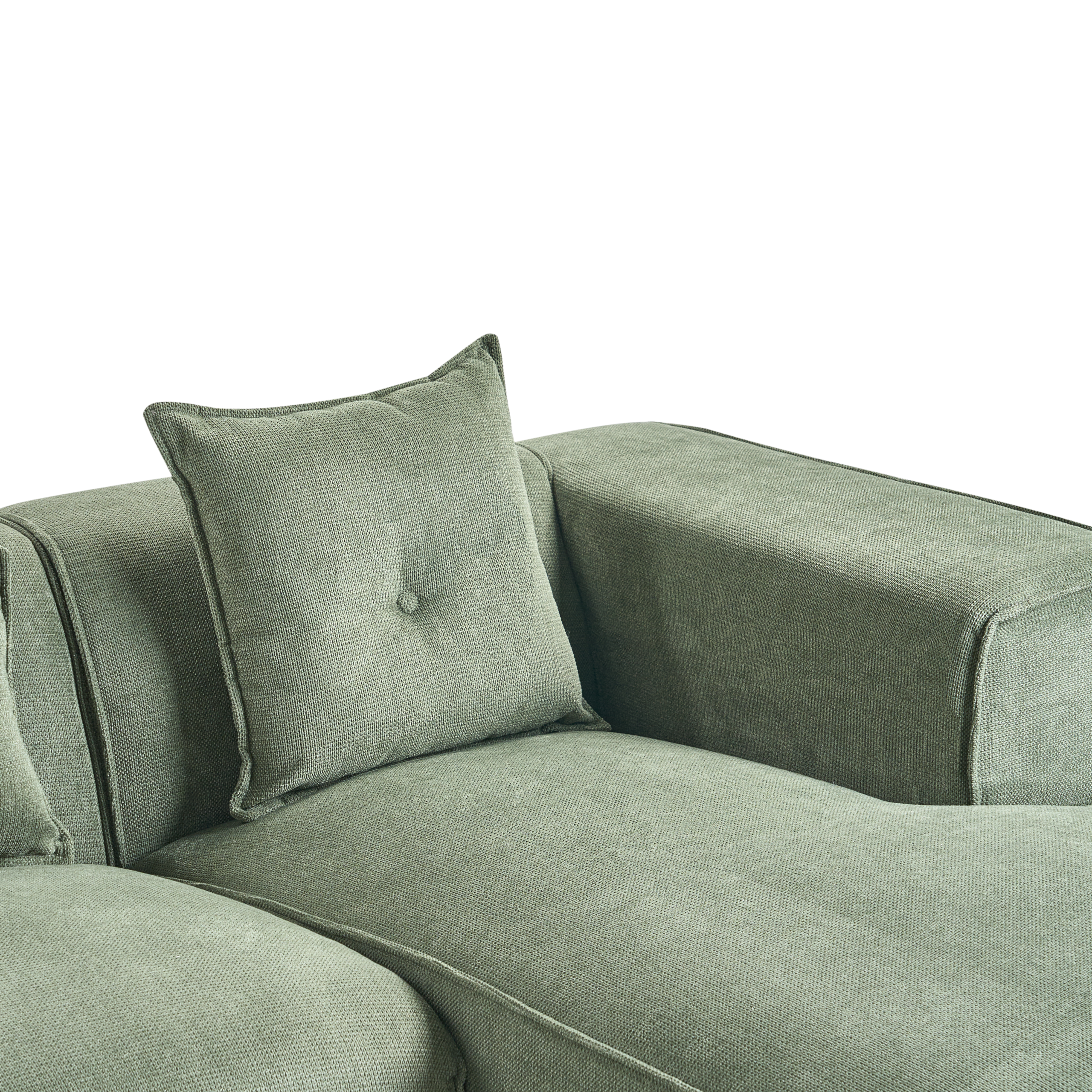 DOLVA 3-seater corner sofa Dark green left [7]