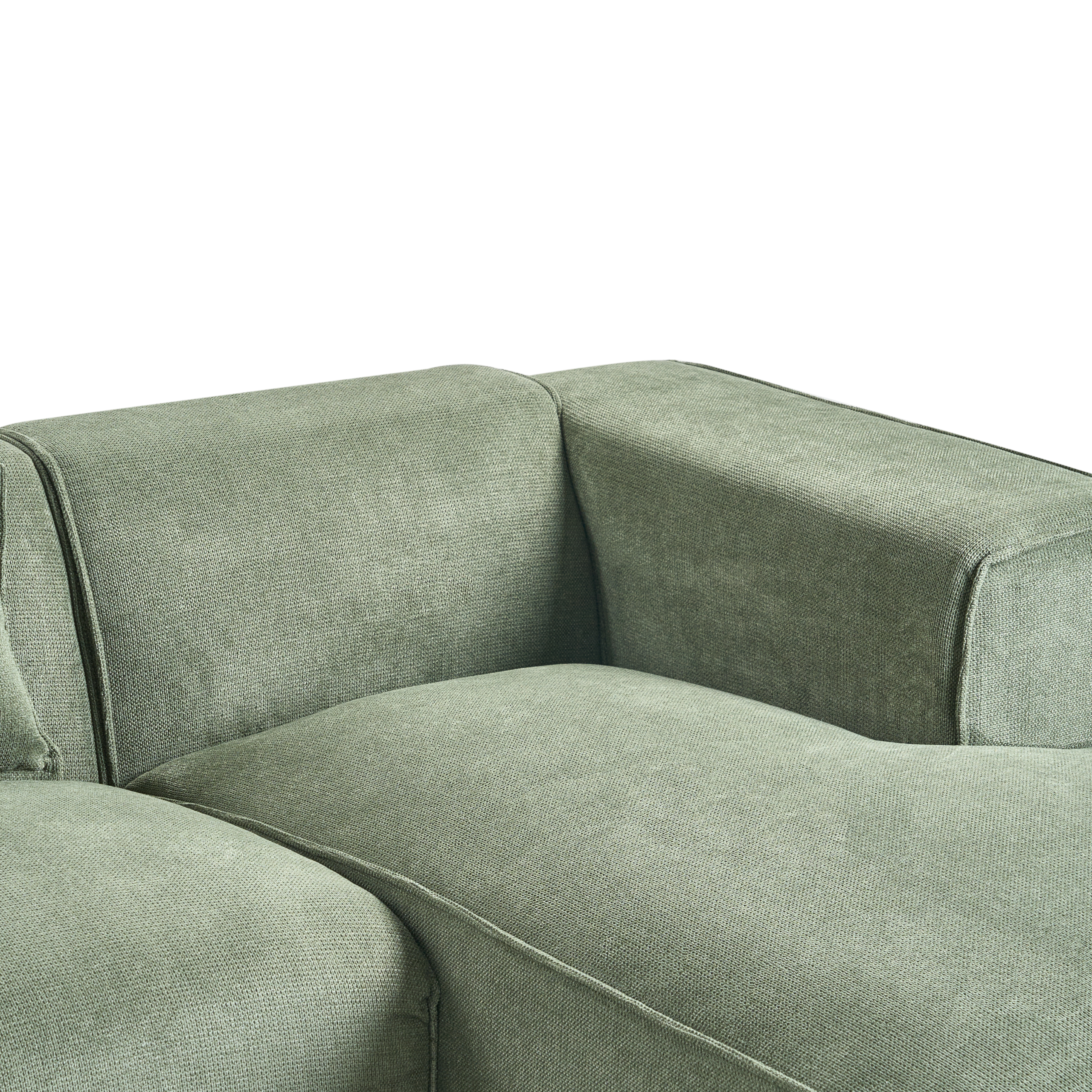 DOLVA 3-seater corner sofa Dark green left [8]