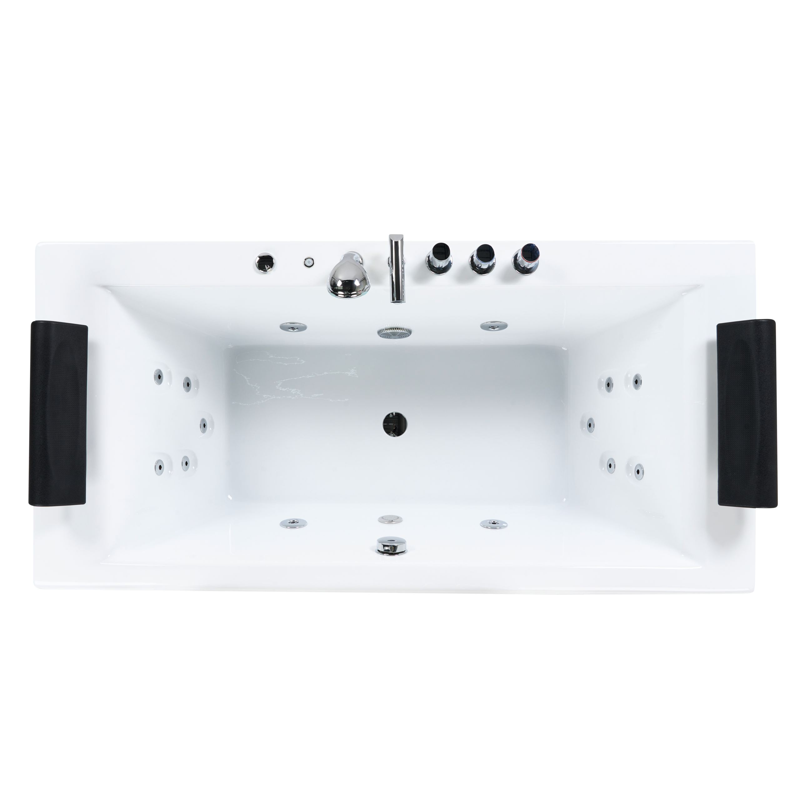 Cadă de colț LED cu hidromasaj MONTEGO 172 x 83 cm Alb [7]