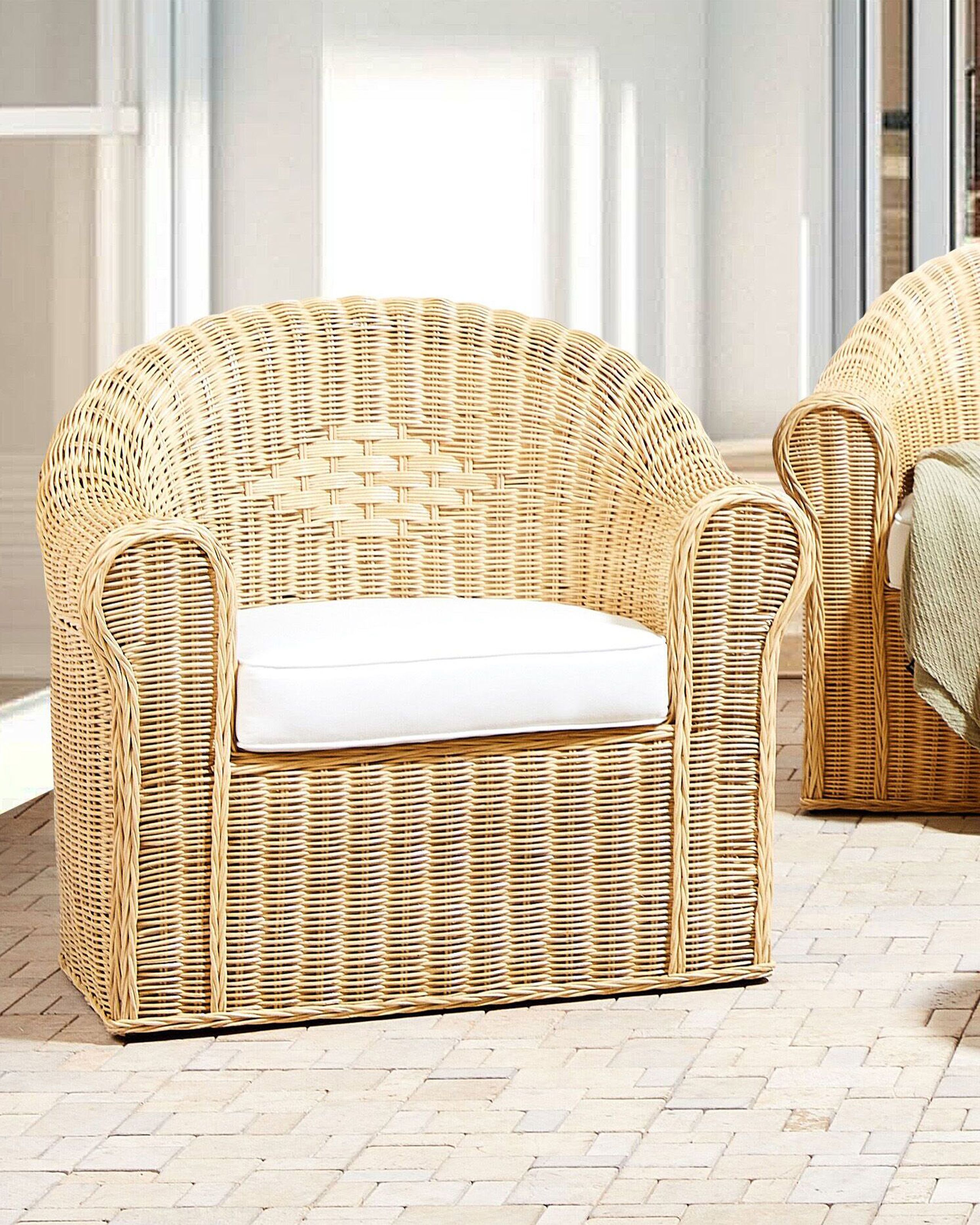 Fotoliu - LIVADEIA garden armchair Natural rattan