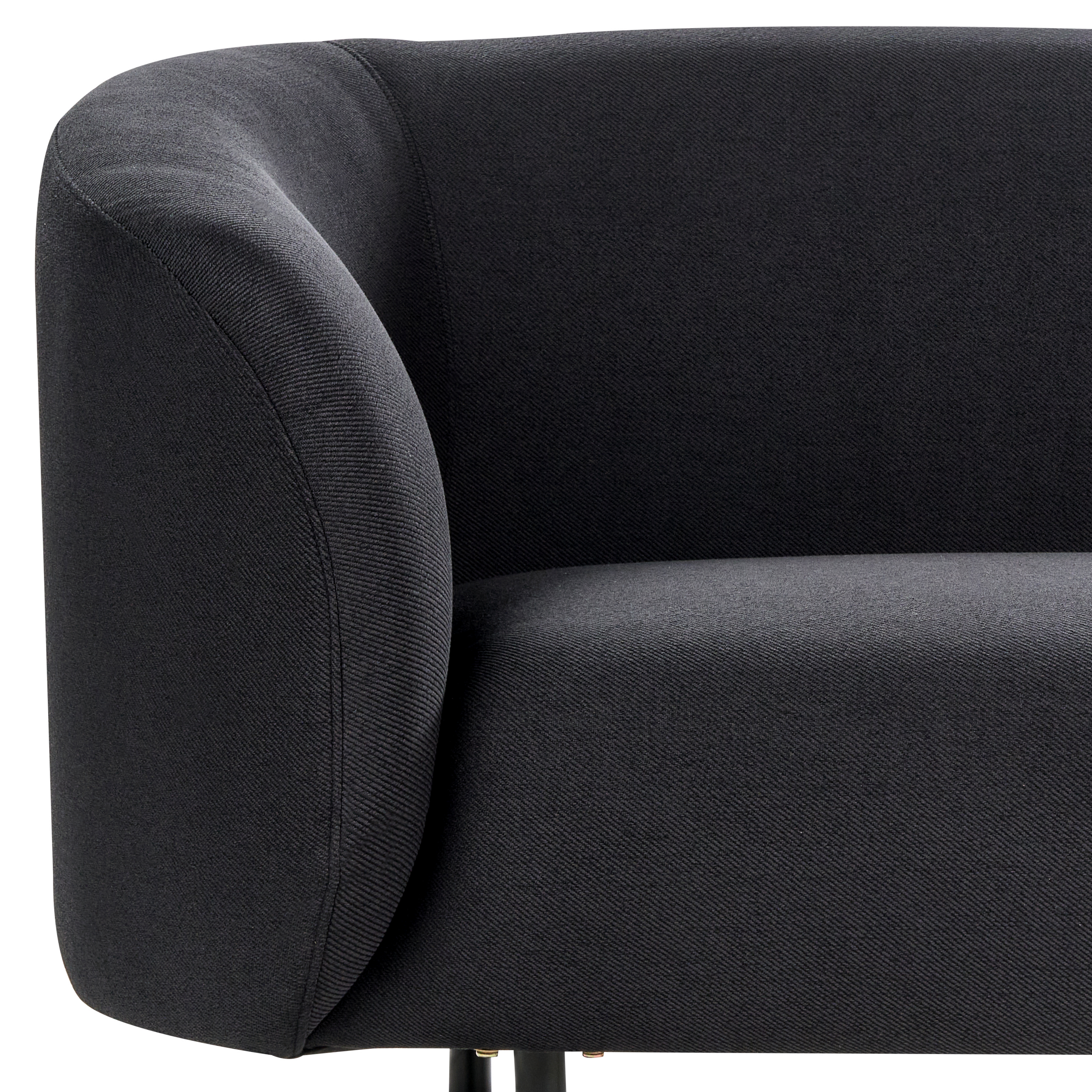 Canapea cu 2 locuri LOEN  Negru [6]