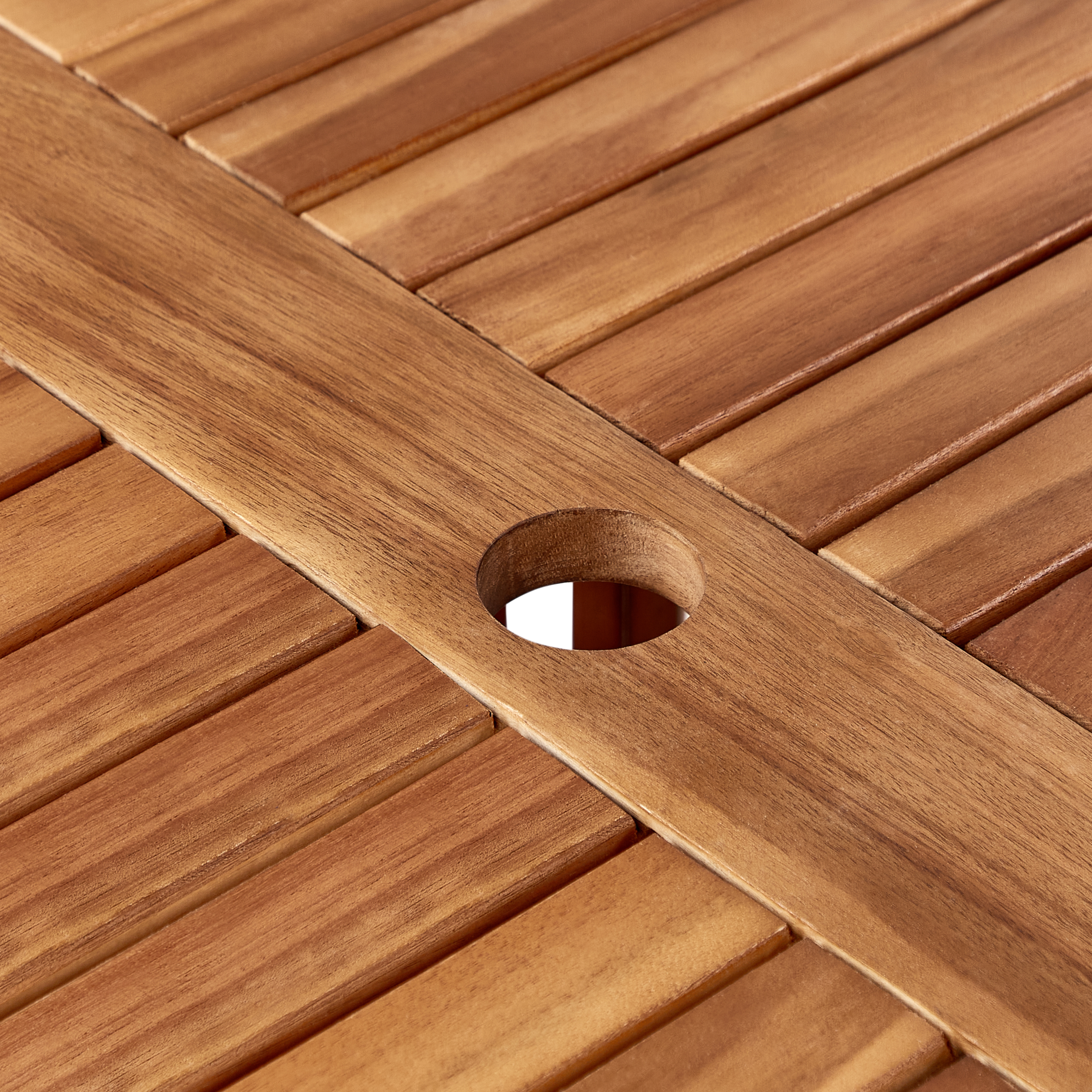 Masă dining de exterior AGELLO 120 cm 120 cm Lemn de acacia Maro [6]