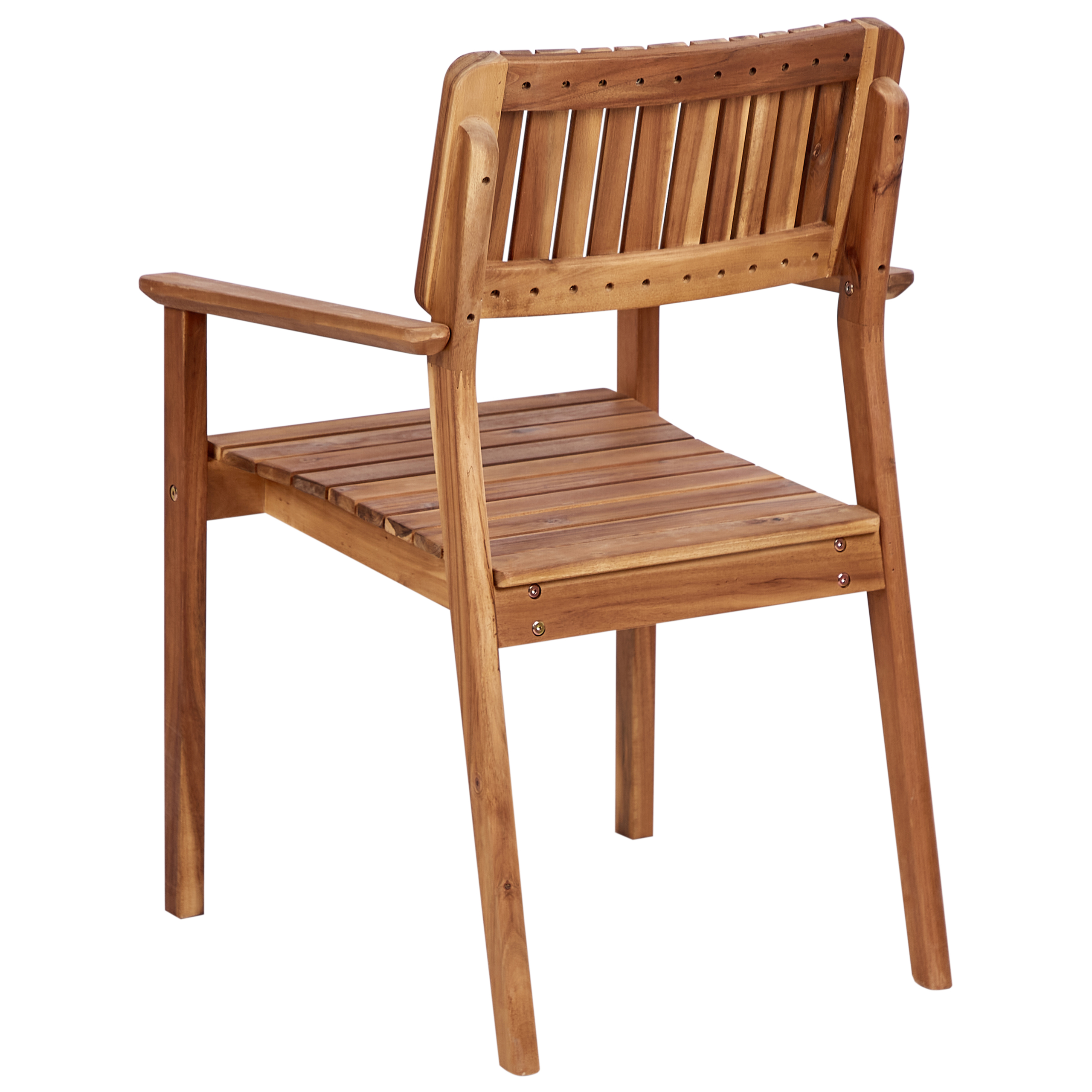 Set of 4 garden chairs AGELLO Acacia Wood Brown [6]