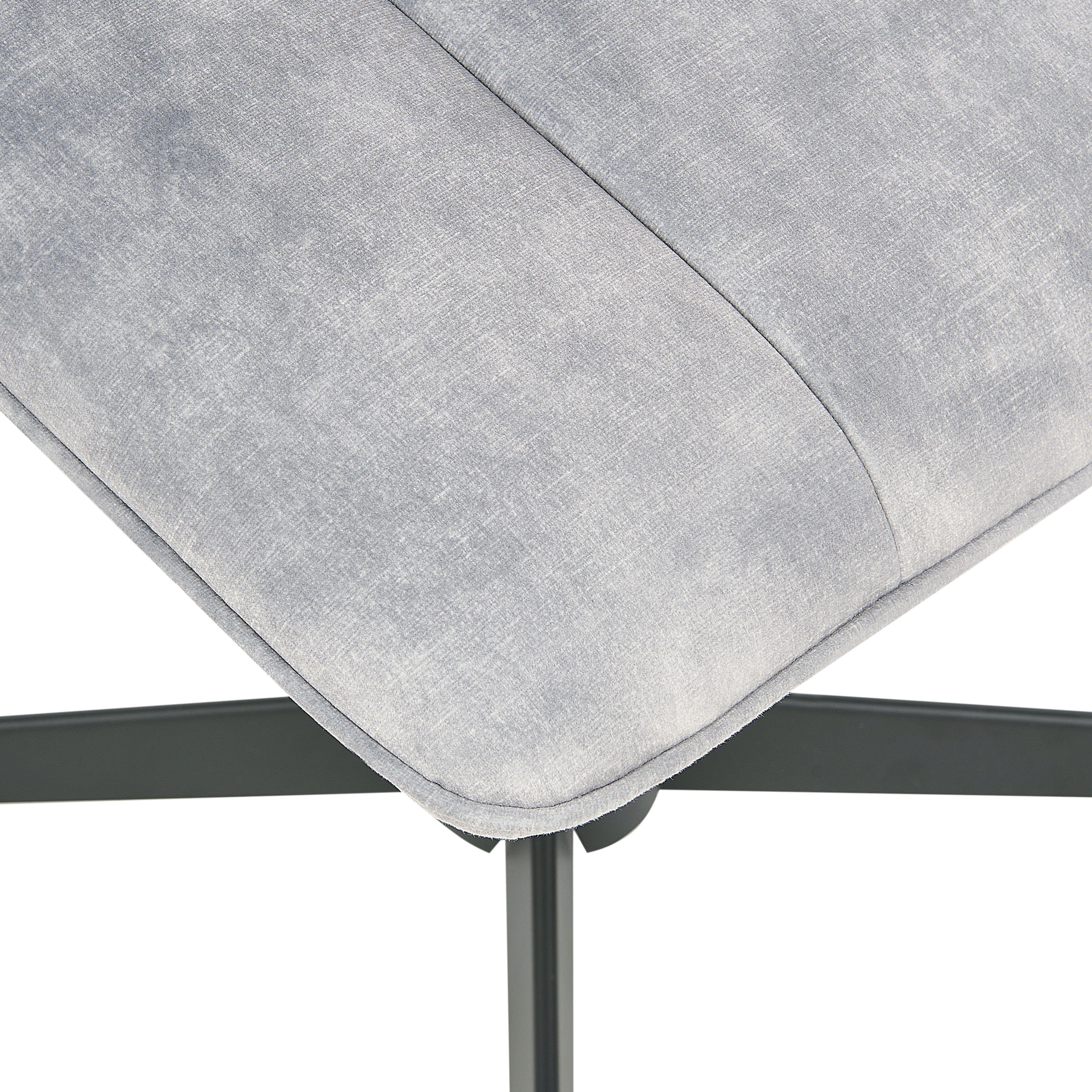 Fotoliu rotativ LIA cu taburet Catifea Gri deschis [10]