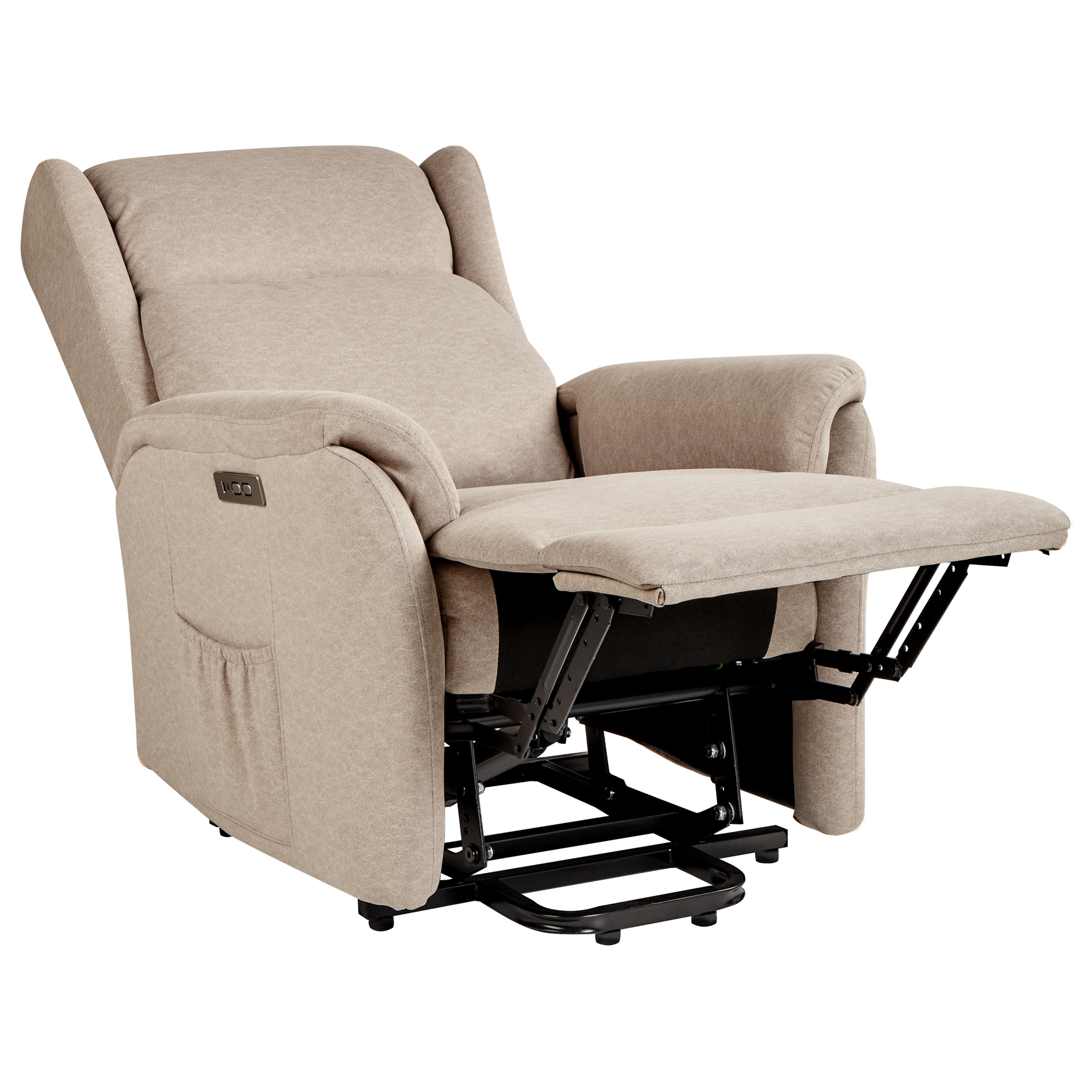 ELEGY Electric recliner armchair with retractable footrest Taupe [4]