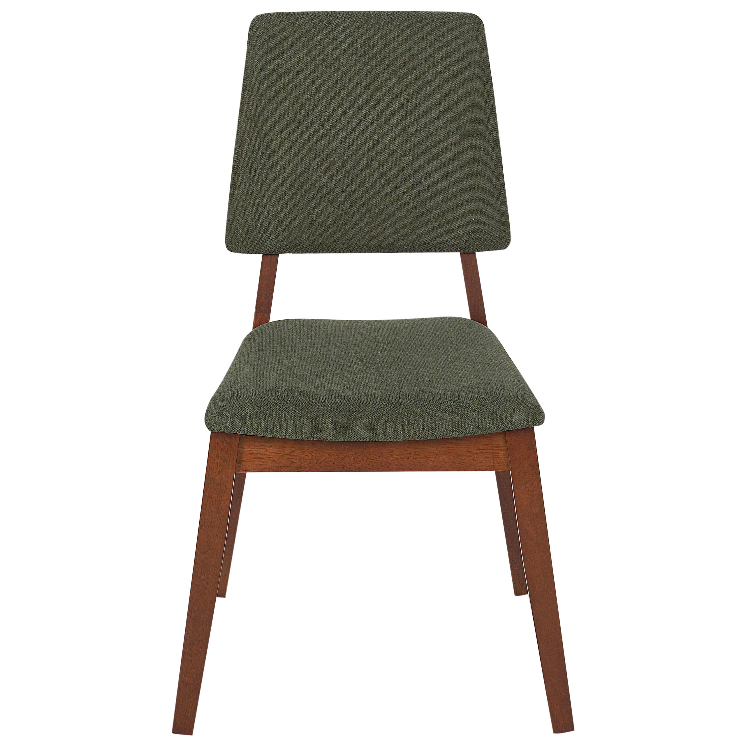 Set of 2 dining chairs MERRILL Dark Green Wood [4]