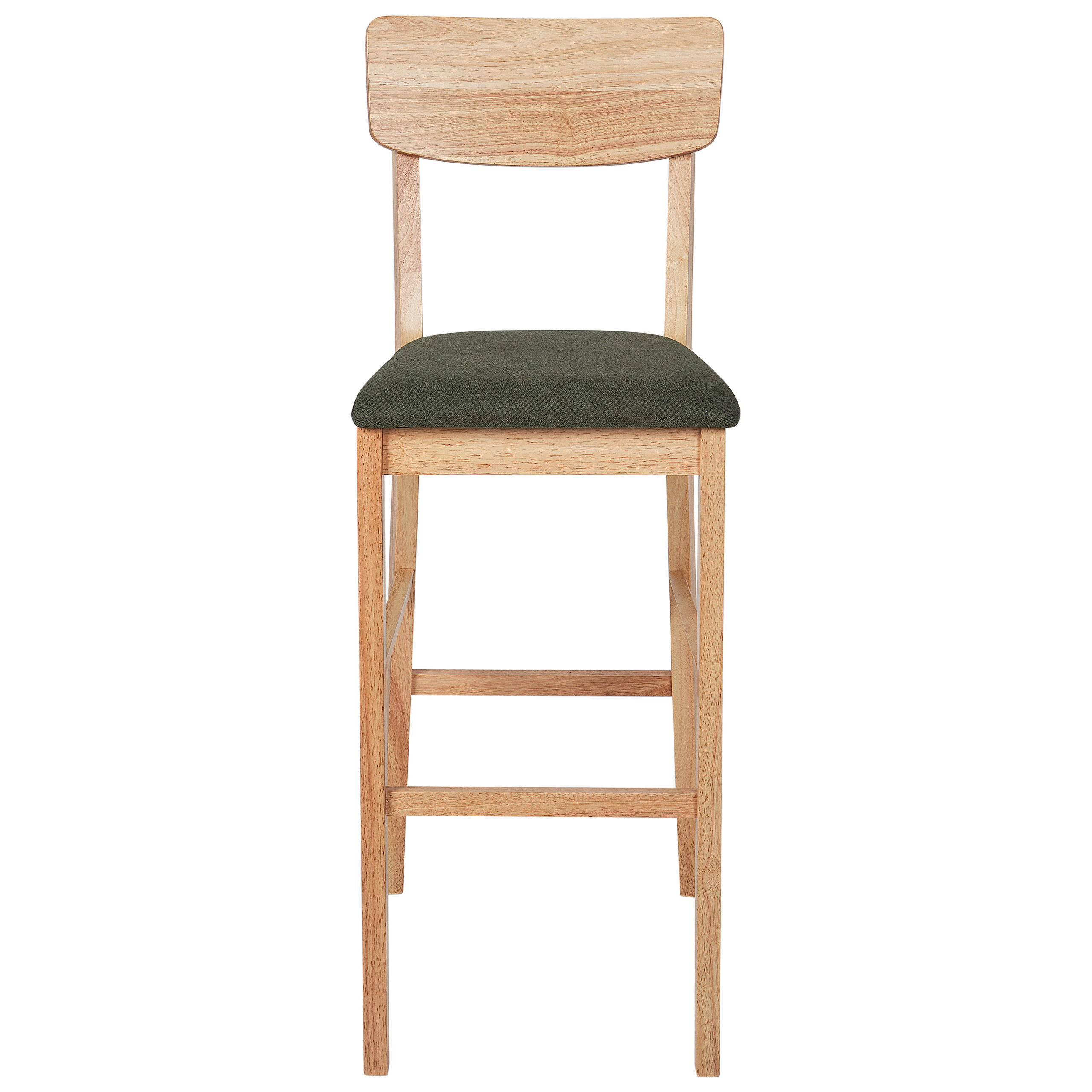 Set de 2 scaune de bar AMBLER Maro deschis/Verde [4]