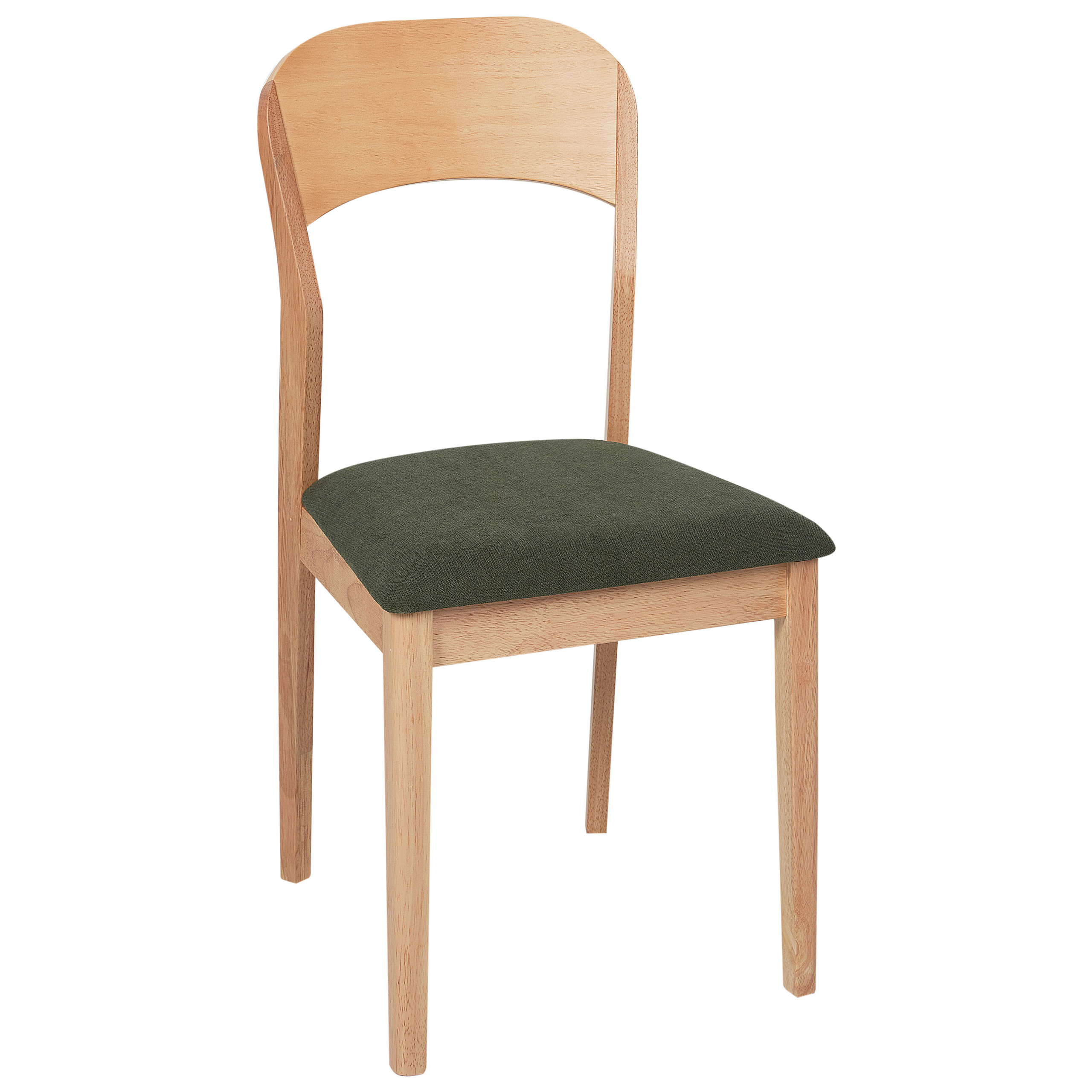 Set of 2 dining chairs ALVIN Wood Light brown [4]