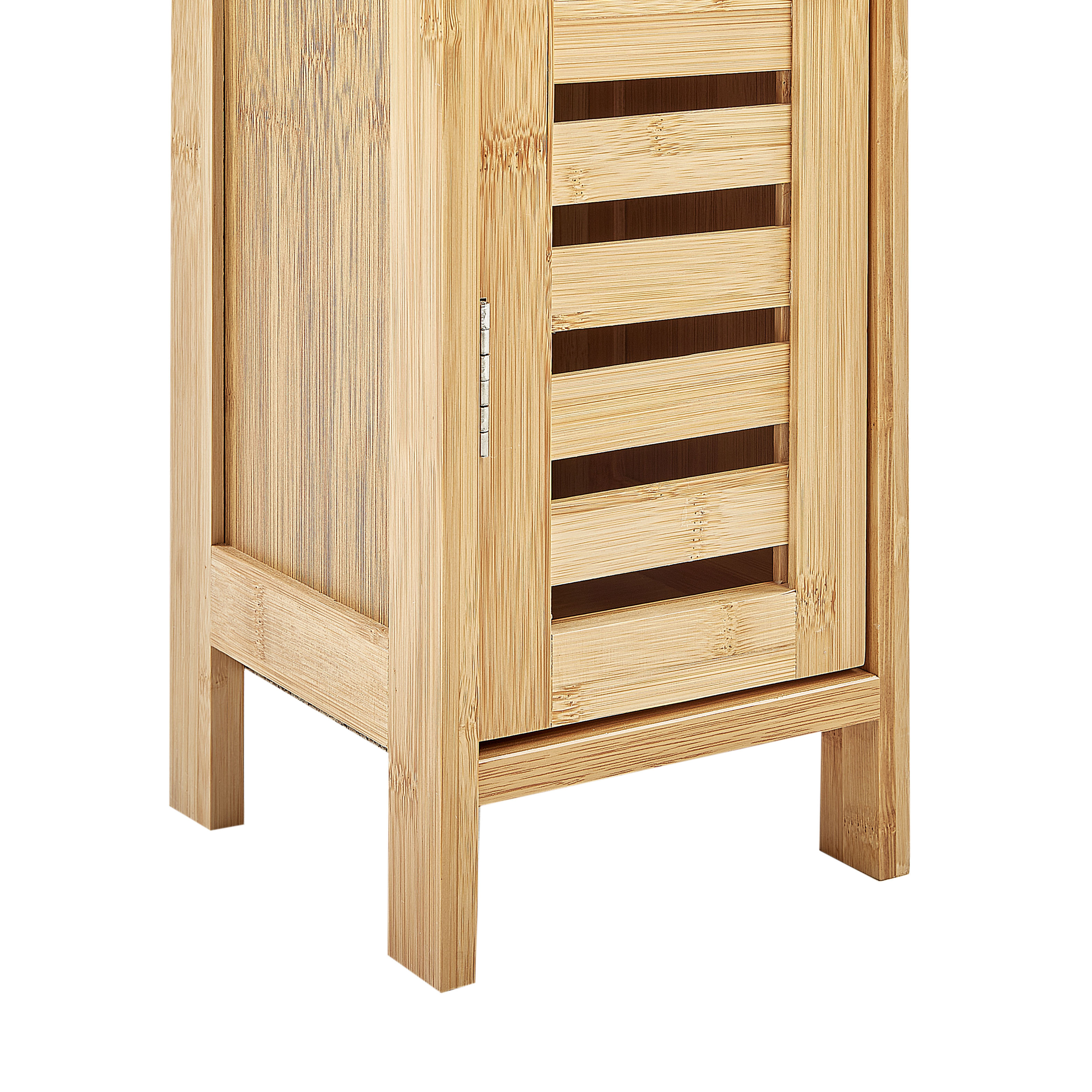 Toilet paper cabinet OLATHE Bamboo wood Light brown [7]