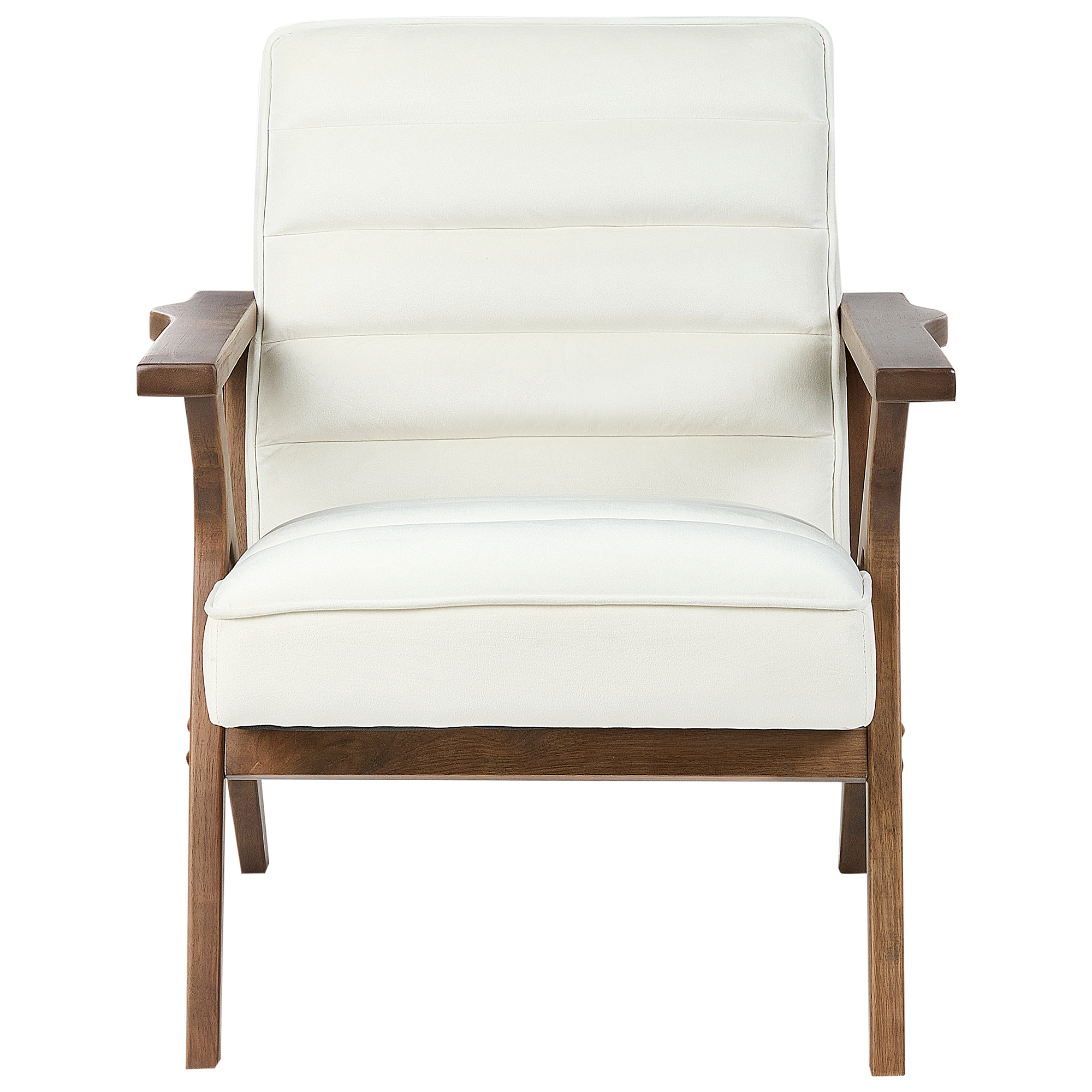 Fotoliu KISA Catifea Alb-murdar [4]