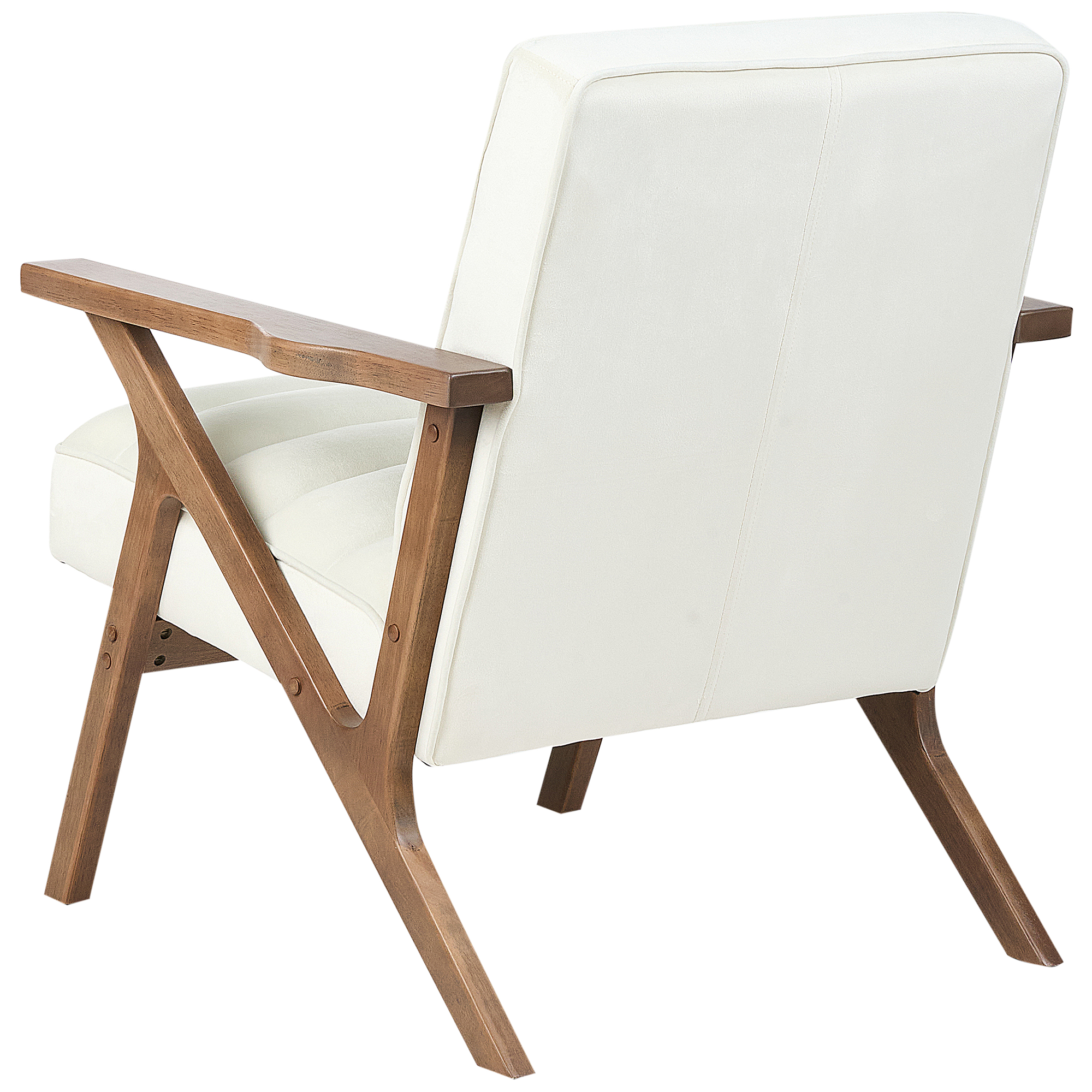 Fotoliu KISA Catifea Alb-murdar [5]