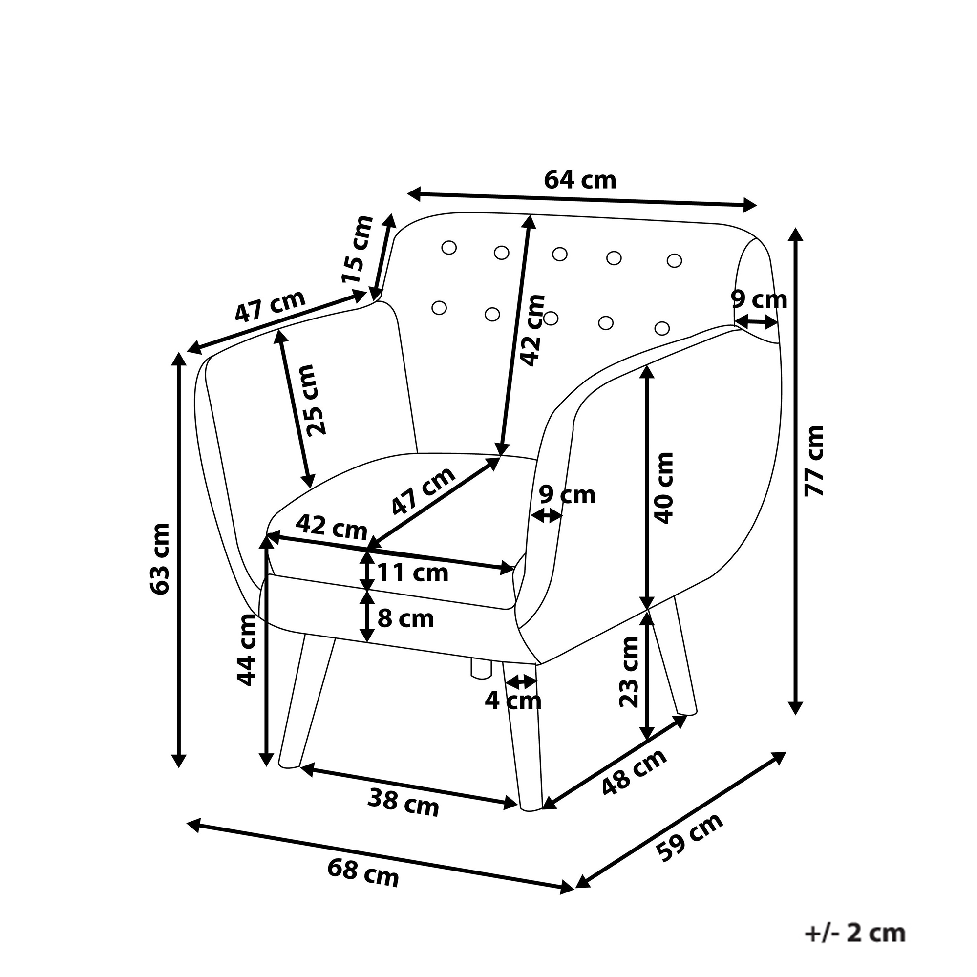 Fotoliu MELBY Boucle Alb [2]