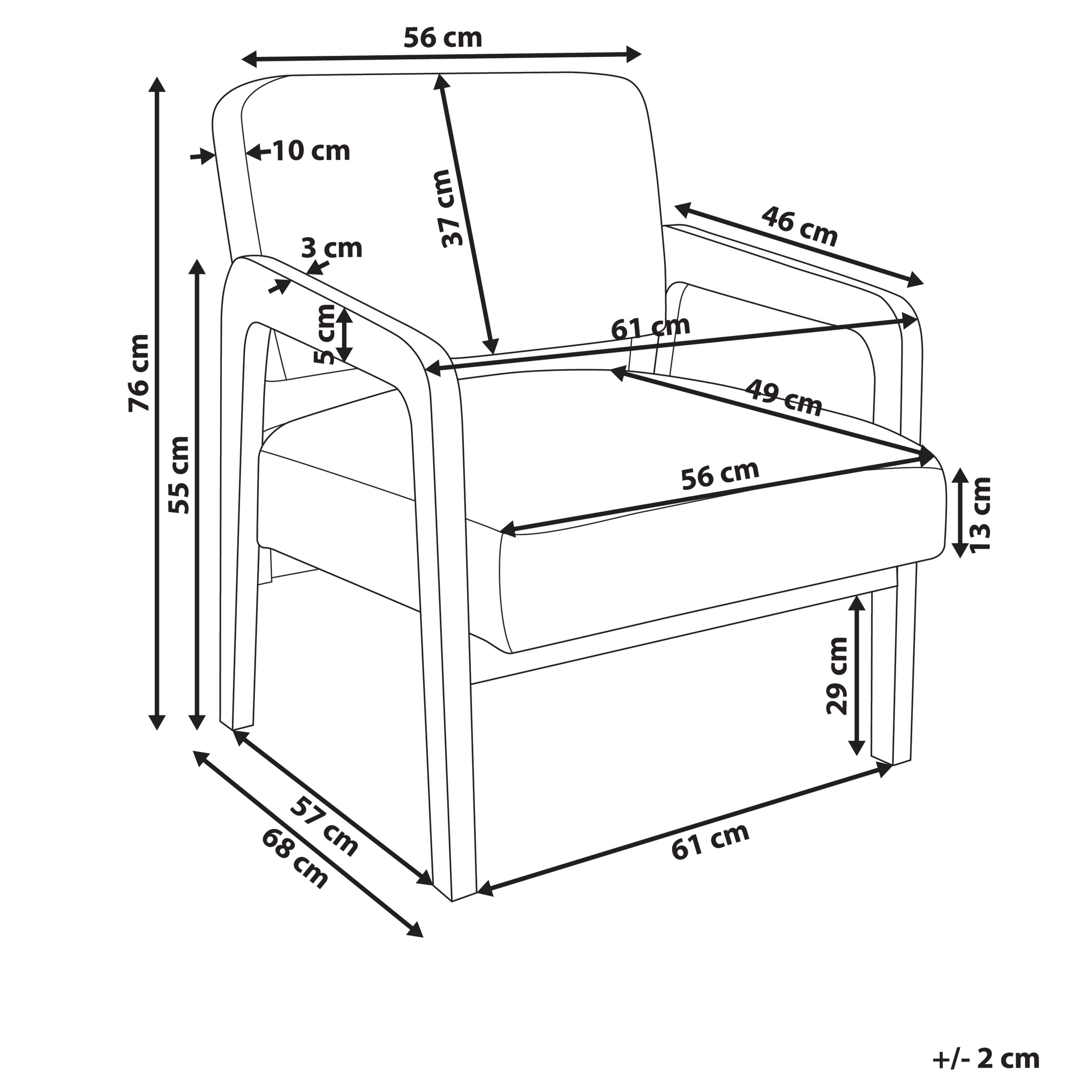Fotoliu HJO Boucle Alb-murdar [3]