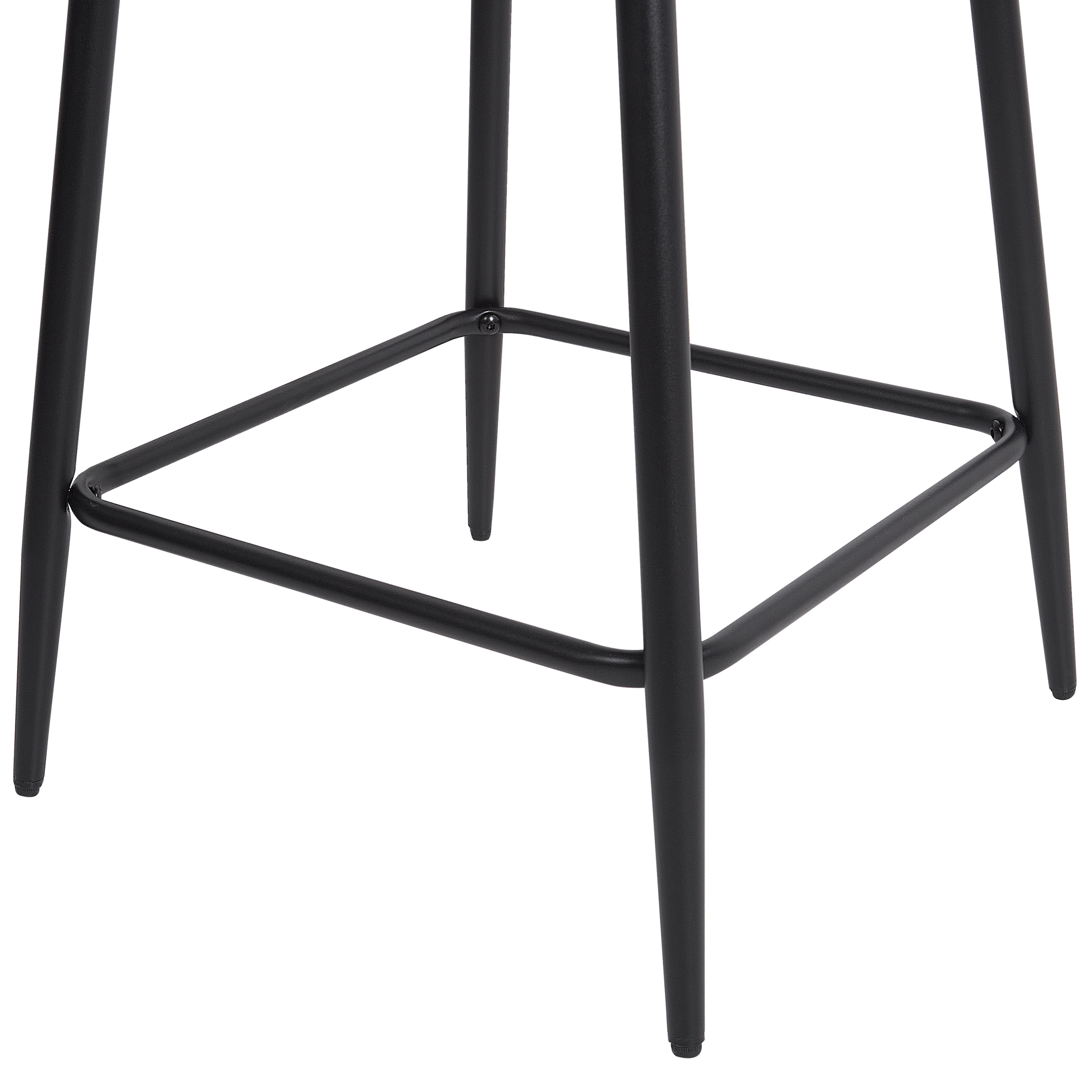 Set of 2 bar stools DUBROVNIK Velvet Light Beige [8]