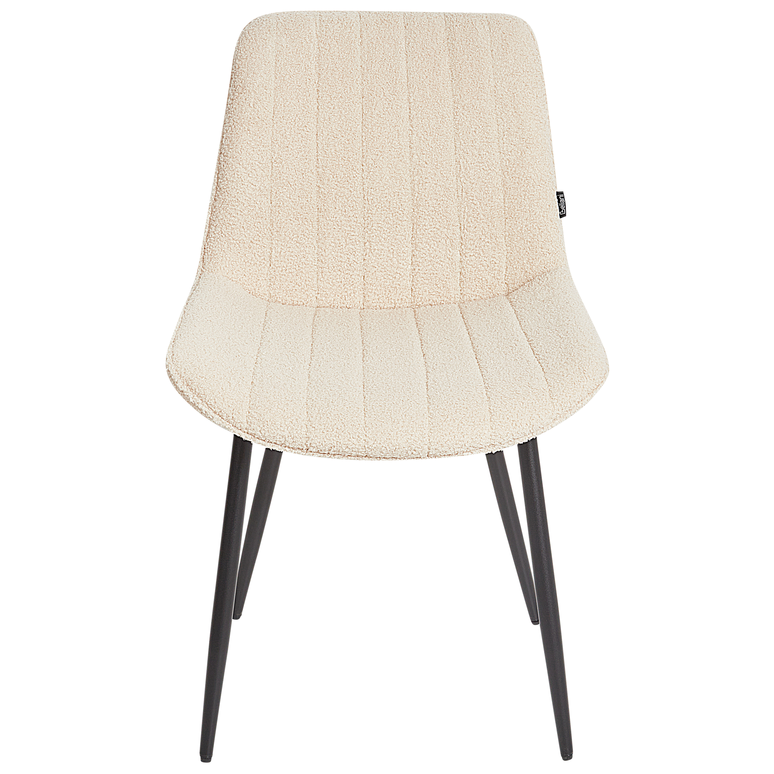 Set of 2 dining chairs DUBROVNIK Boucle Light Beige [6]