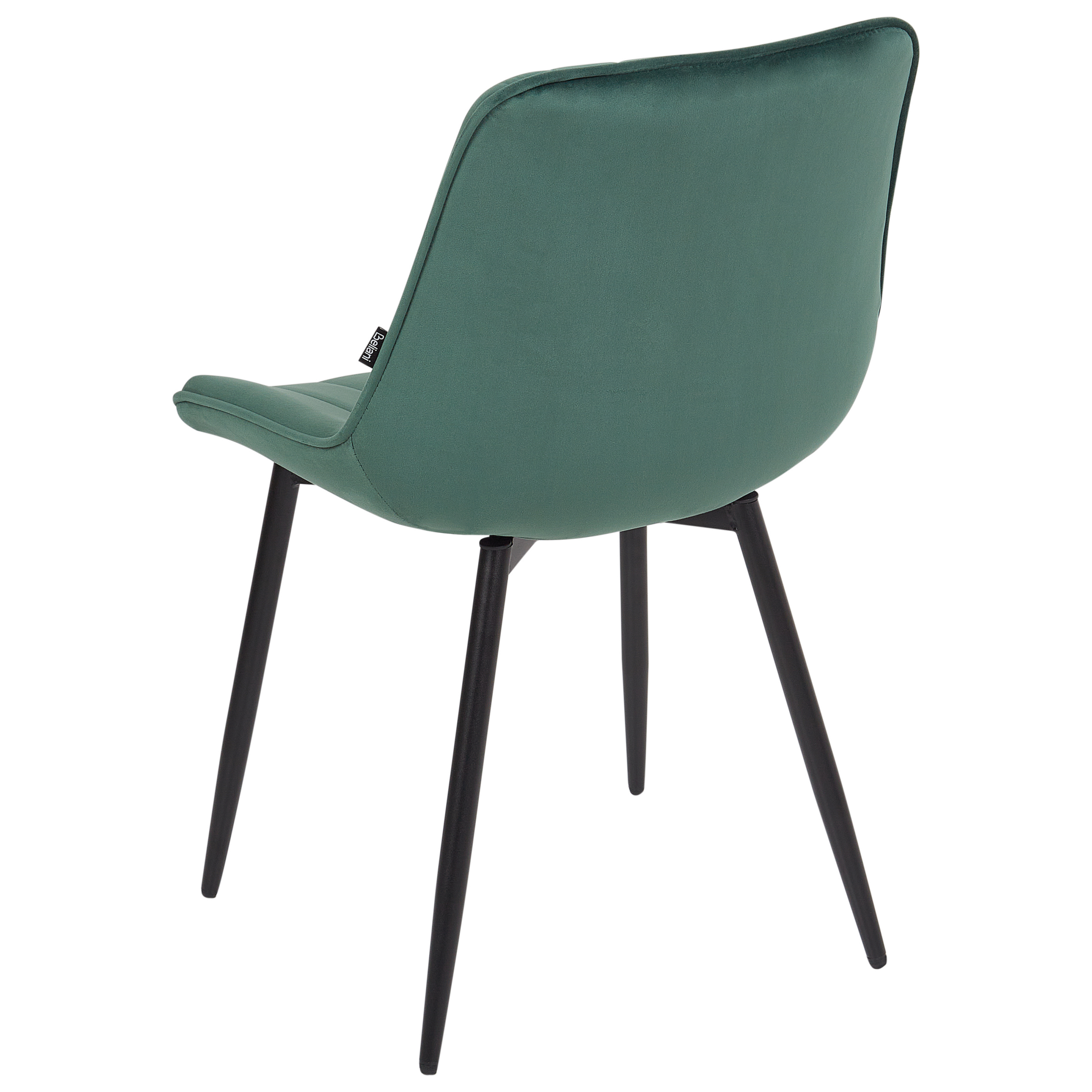 Set of 2 DUBROVNIK Dining Chairs Velvet Emerald Green [6]