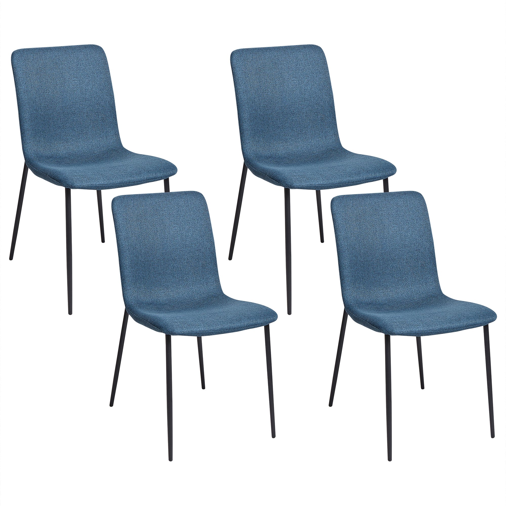 Set of 4 dining chairs GLENDIVE Dark Blue [2]