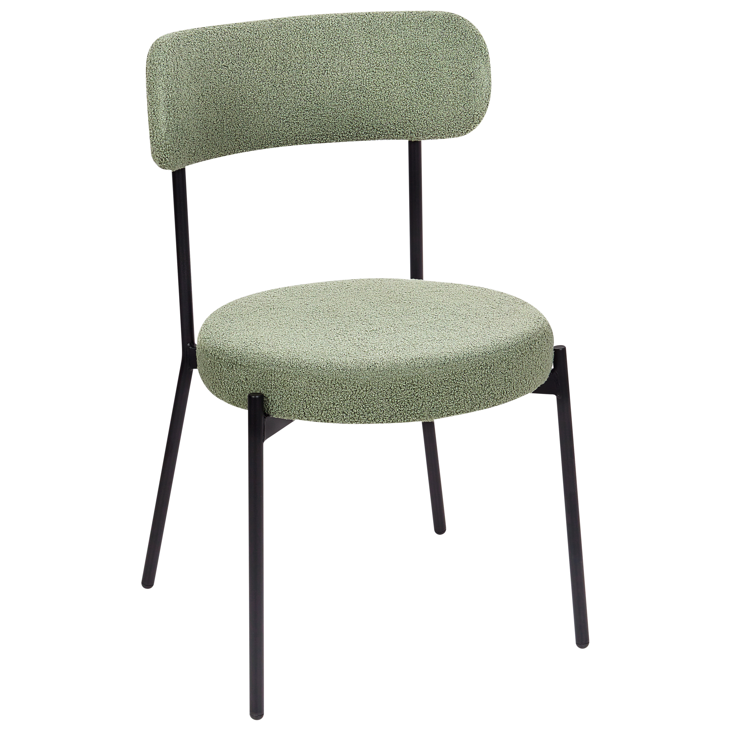 Set de 2 scaune dining ALLISON Boucle Verde deschis [5]