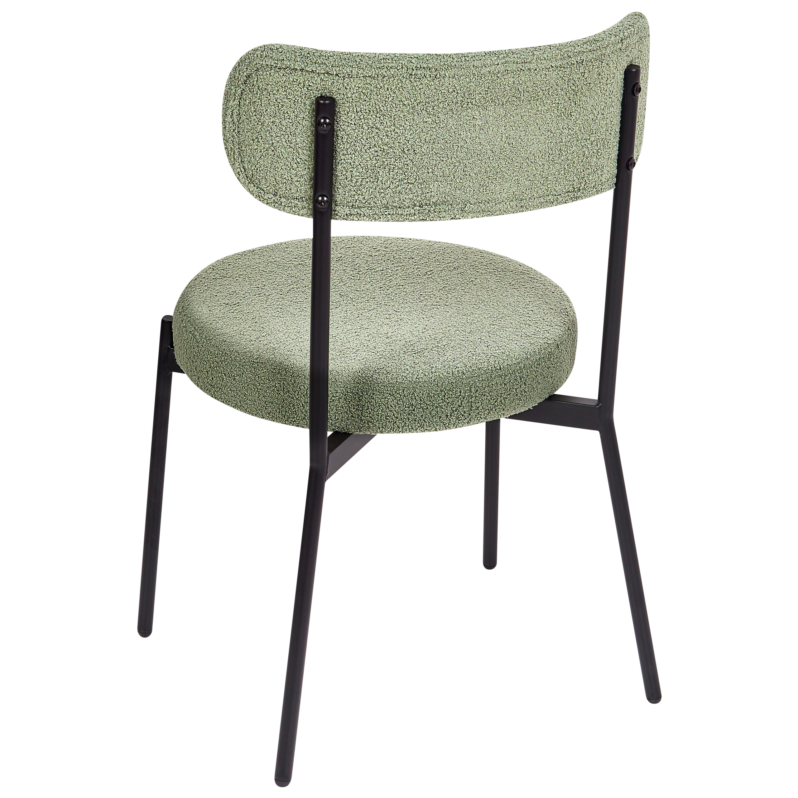 Set de 2 scaune dining ALLISON Boucle Verde deschis [7]