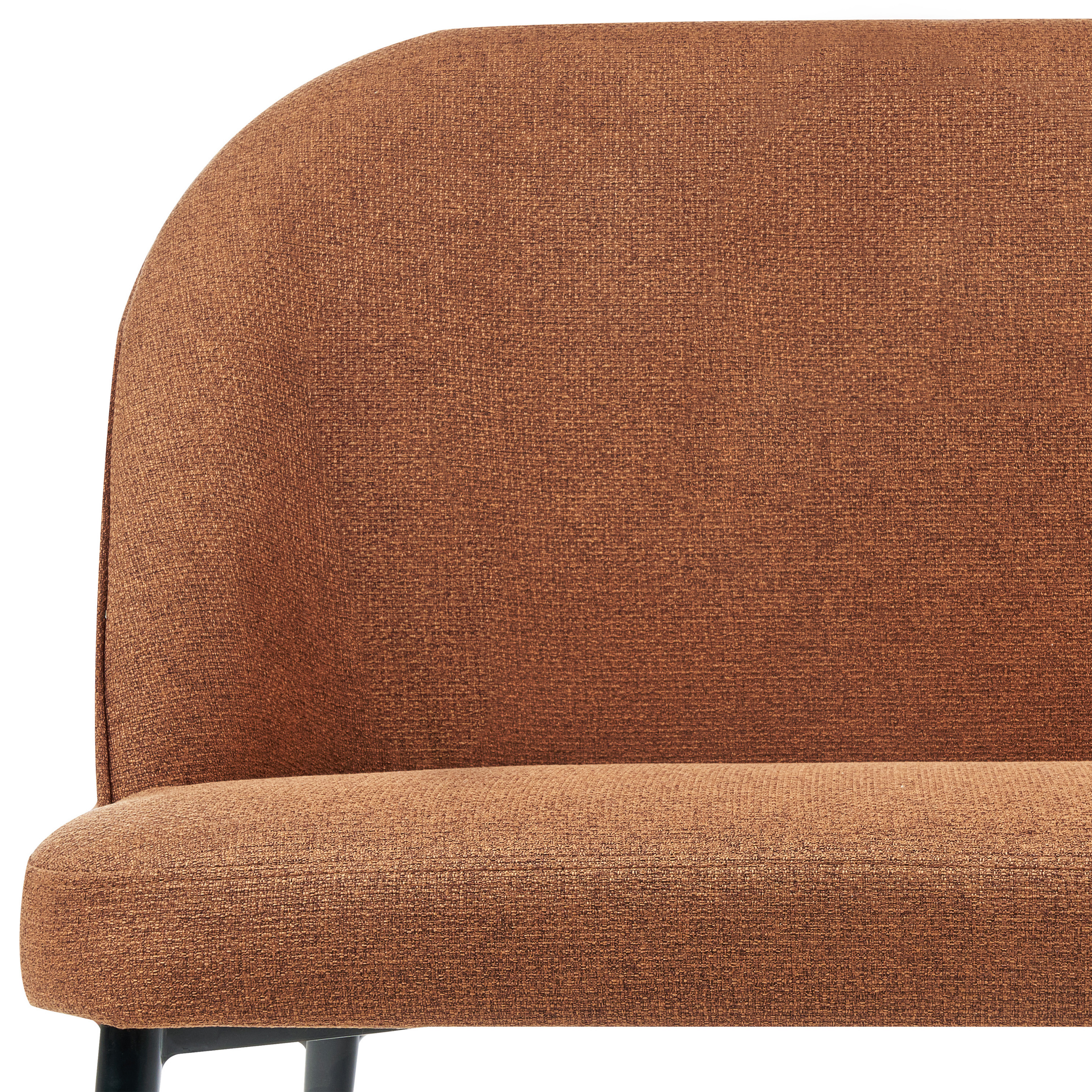 2-seater upholstered bench OSBY Brown [6]