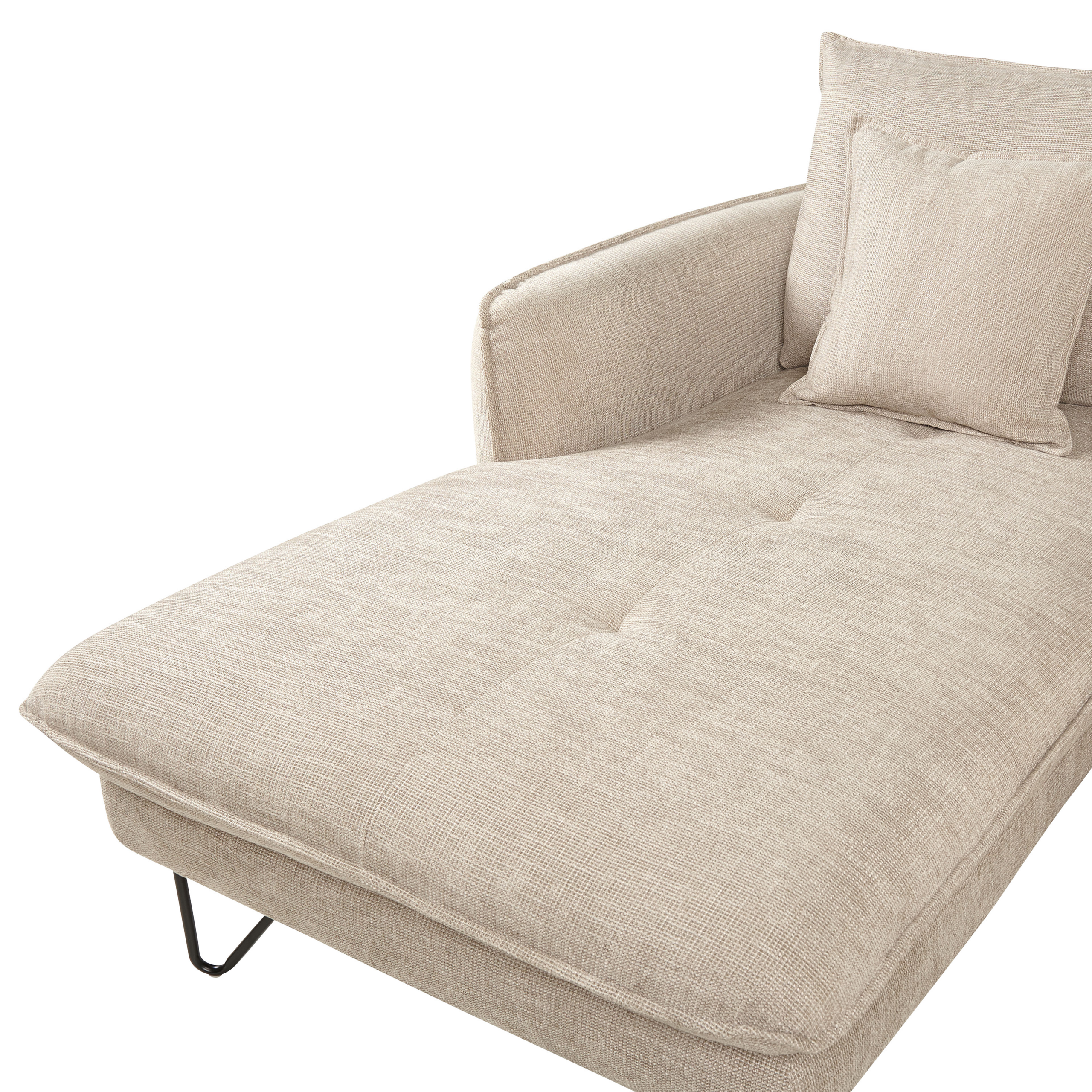 3-seater corner sofa SERSAN Chenille Beige Right [6]