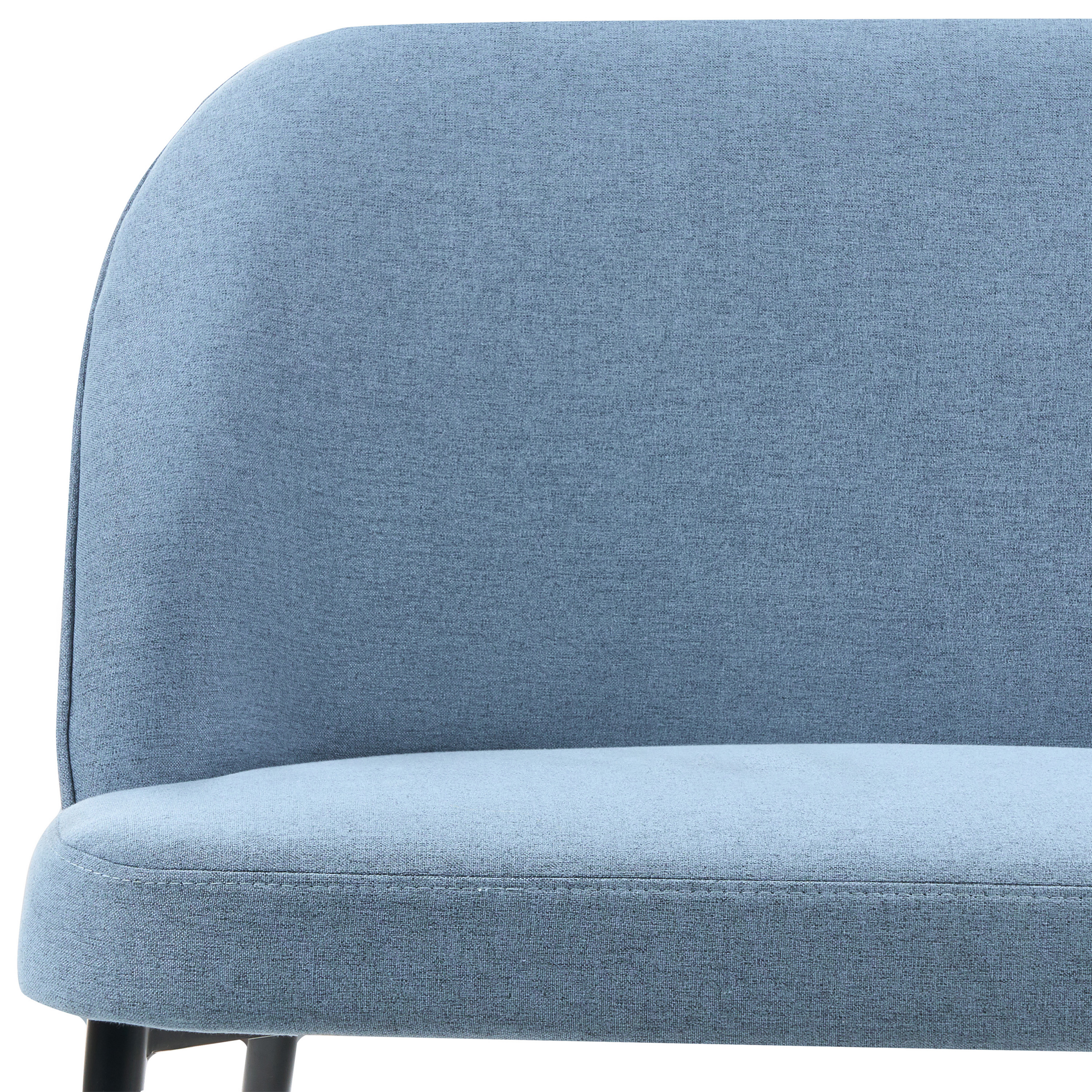 Bancă tapițată cu 2 locuri OSBY  Albastru [6]