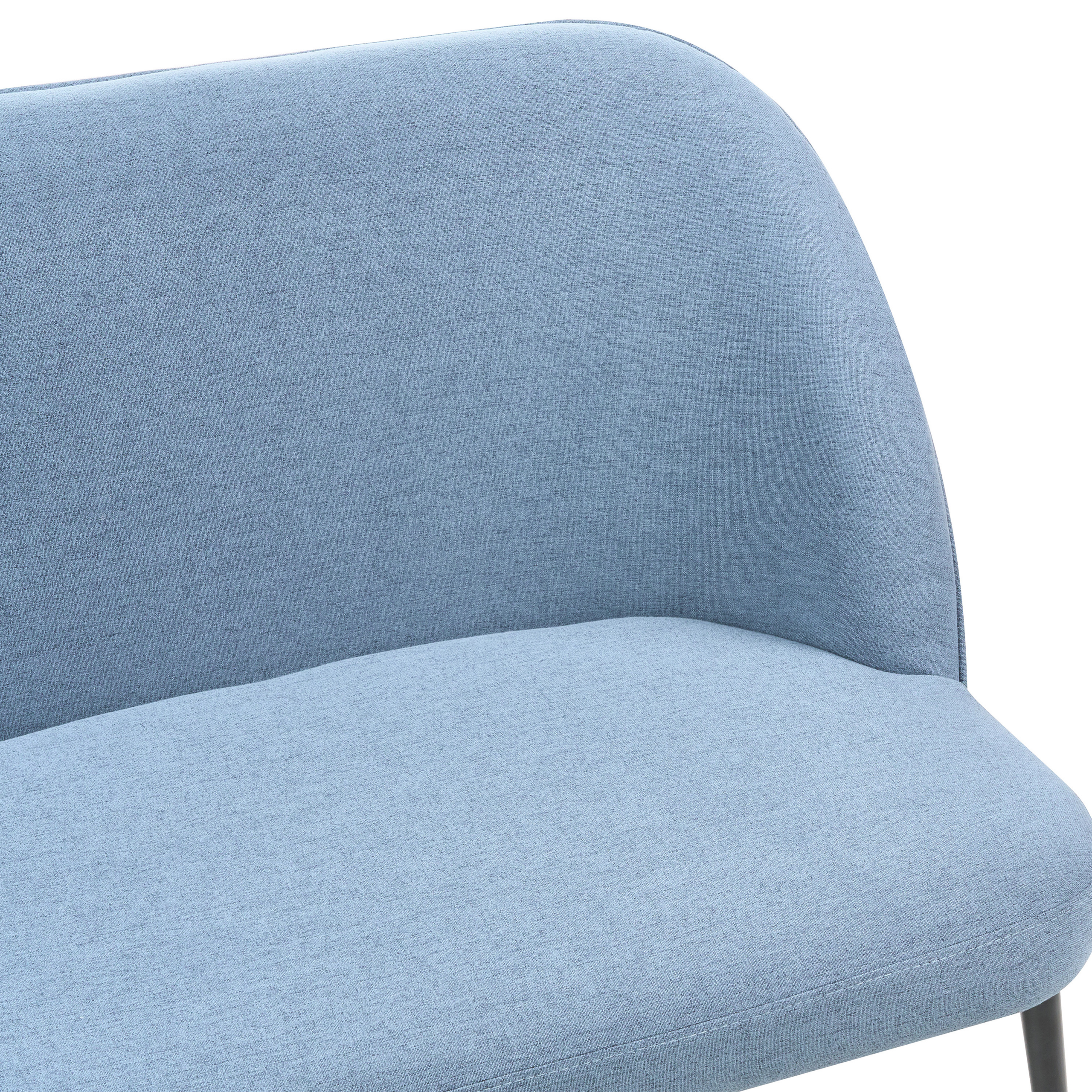 Bancă tapițată cu 2 locuri OSBY  Albastru [7]