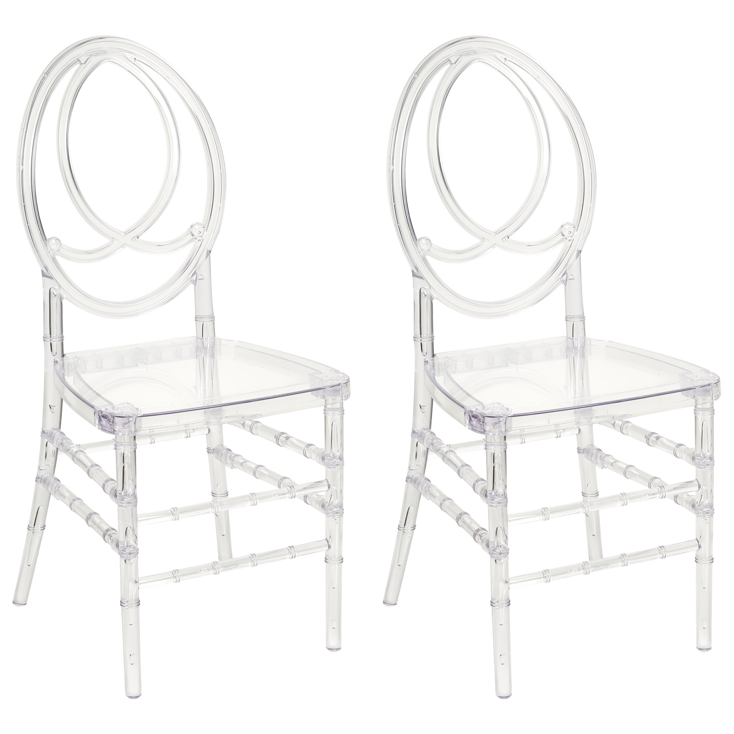Set de 2 scaune dining MIDWAY Transparent [2]