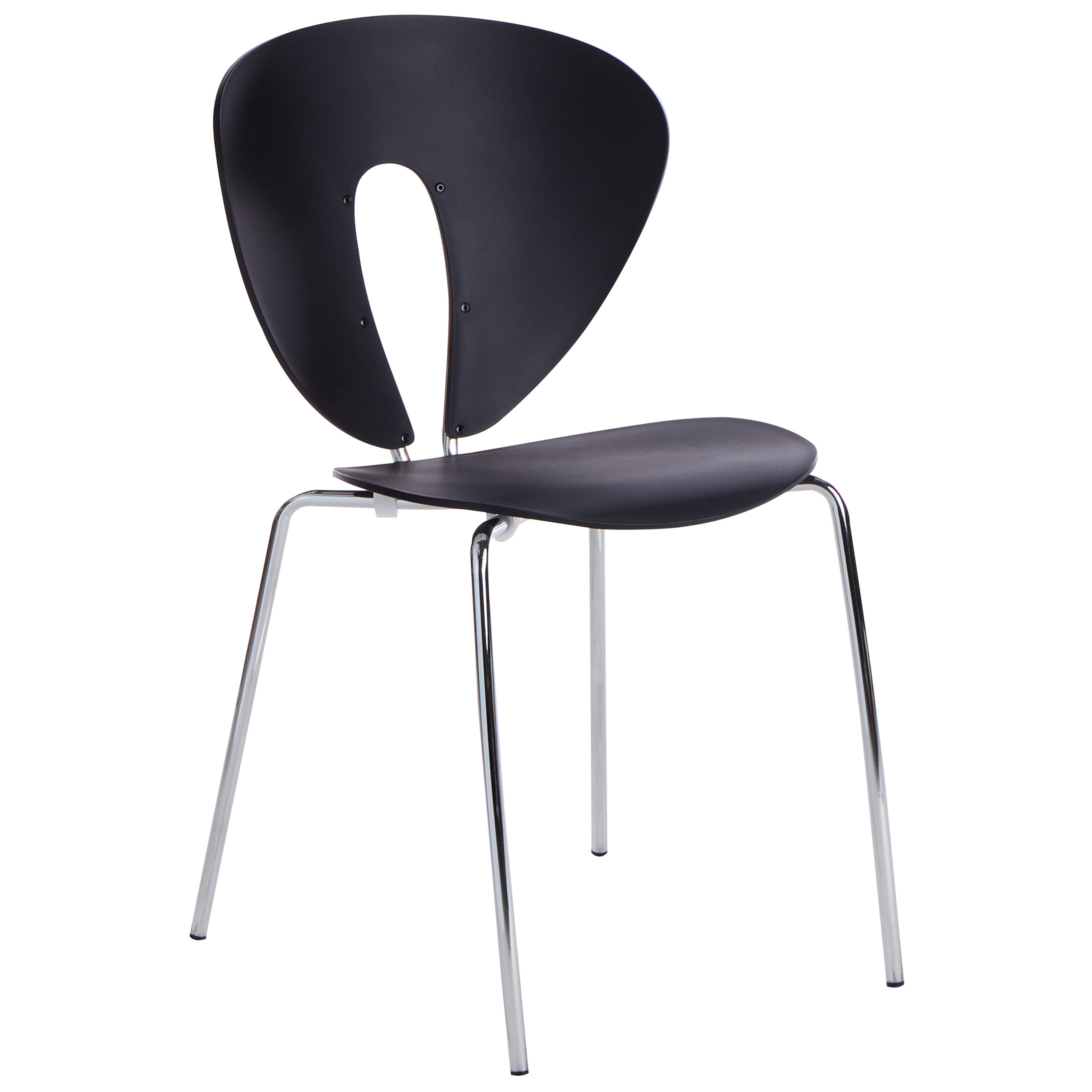 Set of 2 dining chairs TRACY Black [5]