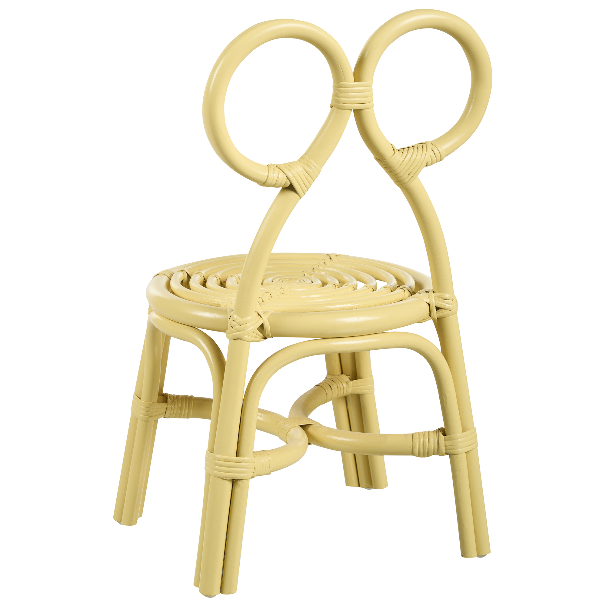 Children's chair MIRTIA Rattan Yellow [5]