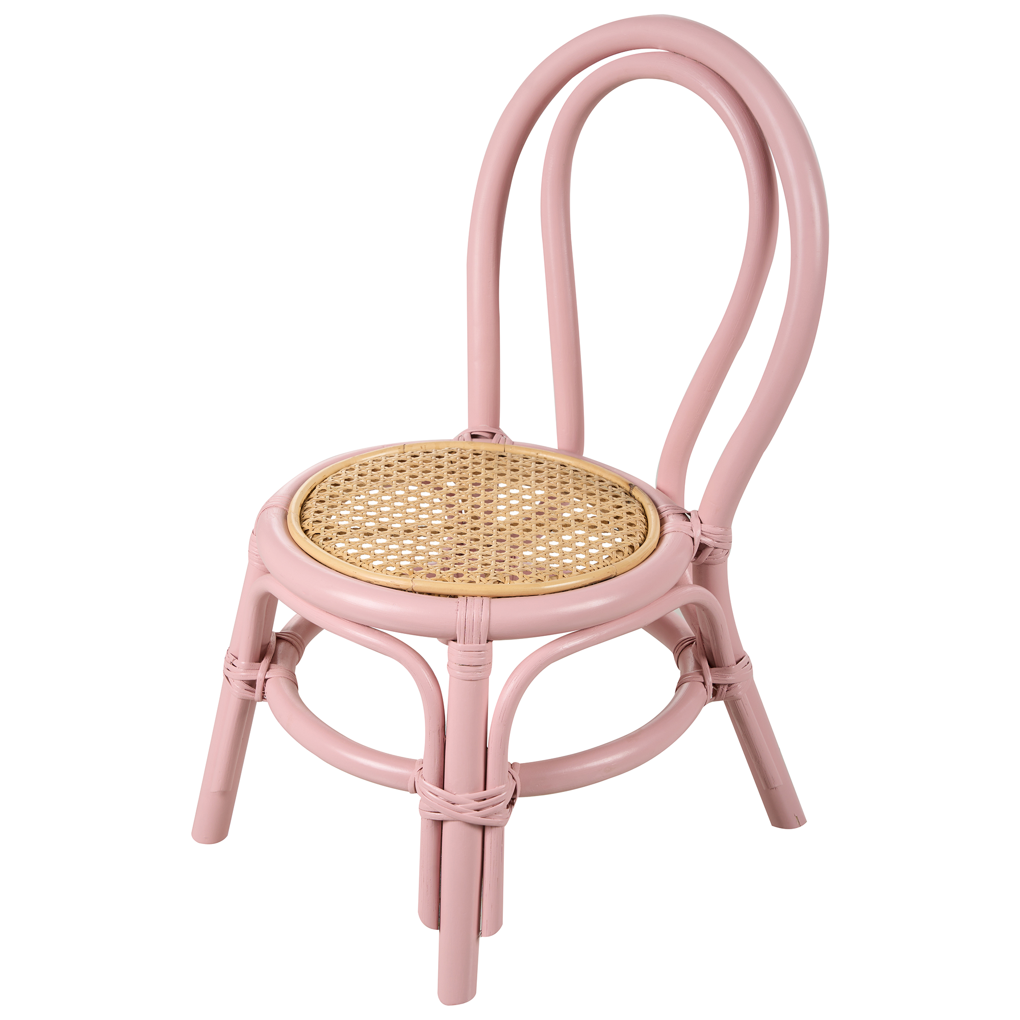KALIVIA children's chair Rattan Pink [6]