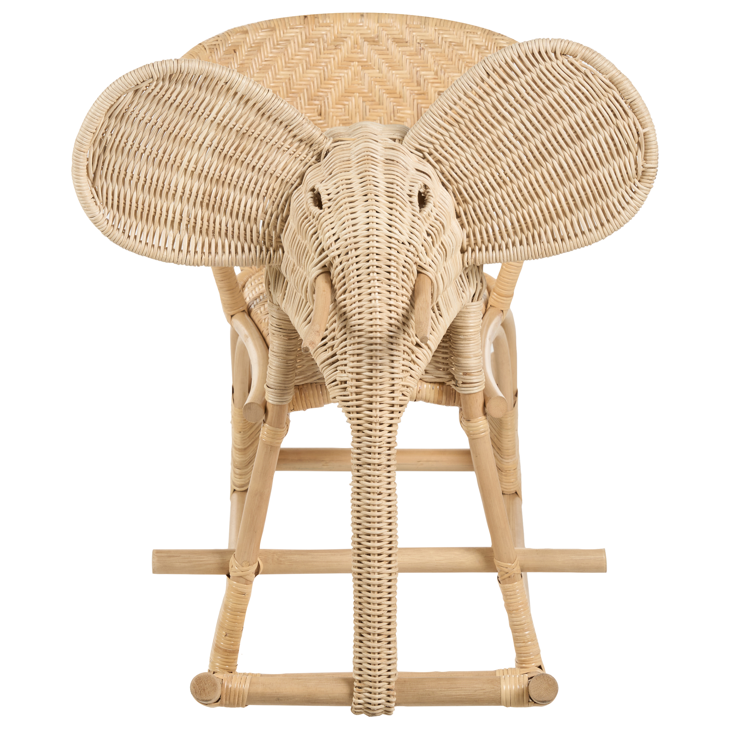 Balansoar pentru copii Elefant AMPOLLINO Ratan Natural [4]