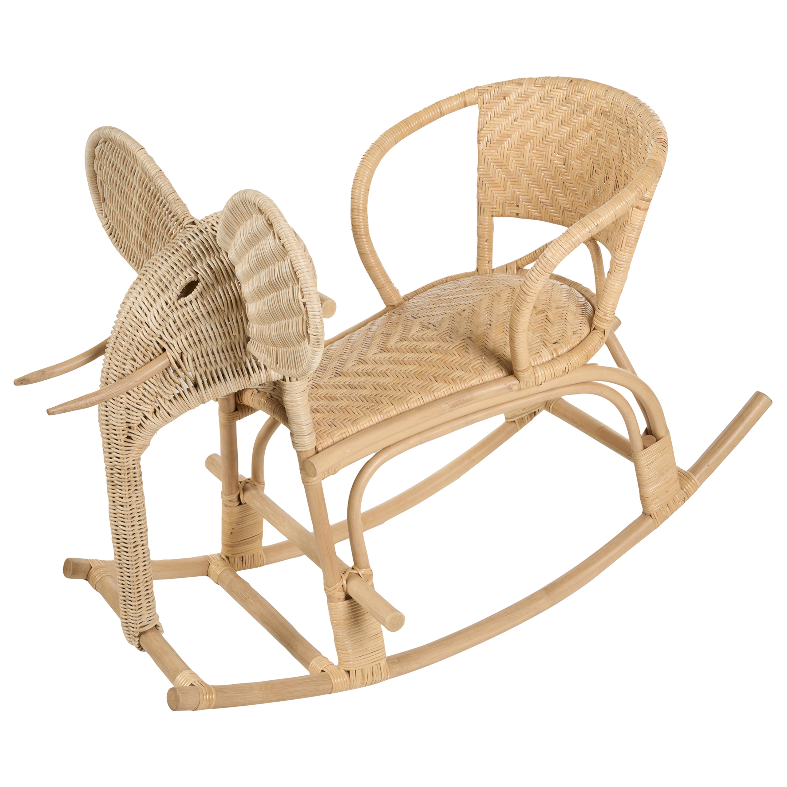 Children's swing Elephant AMPOLLINO Natural Rattan [5]