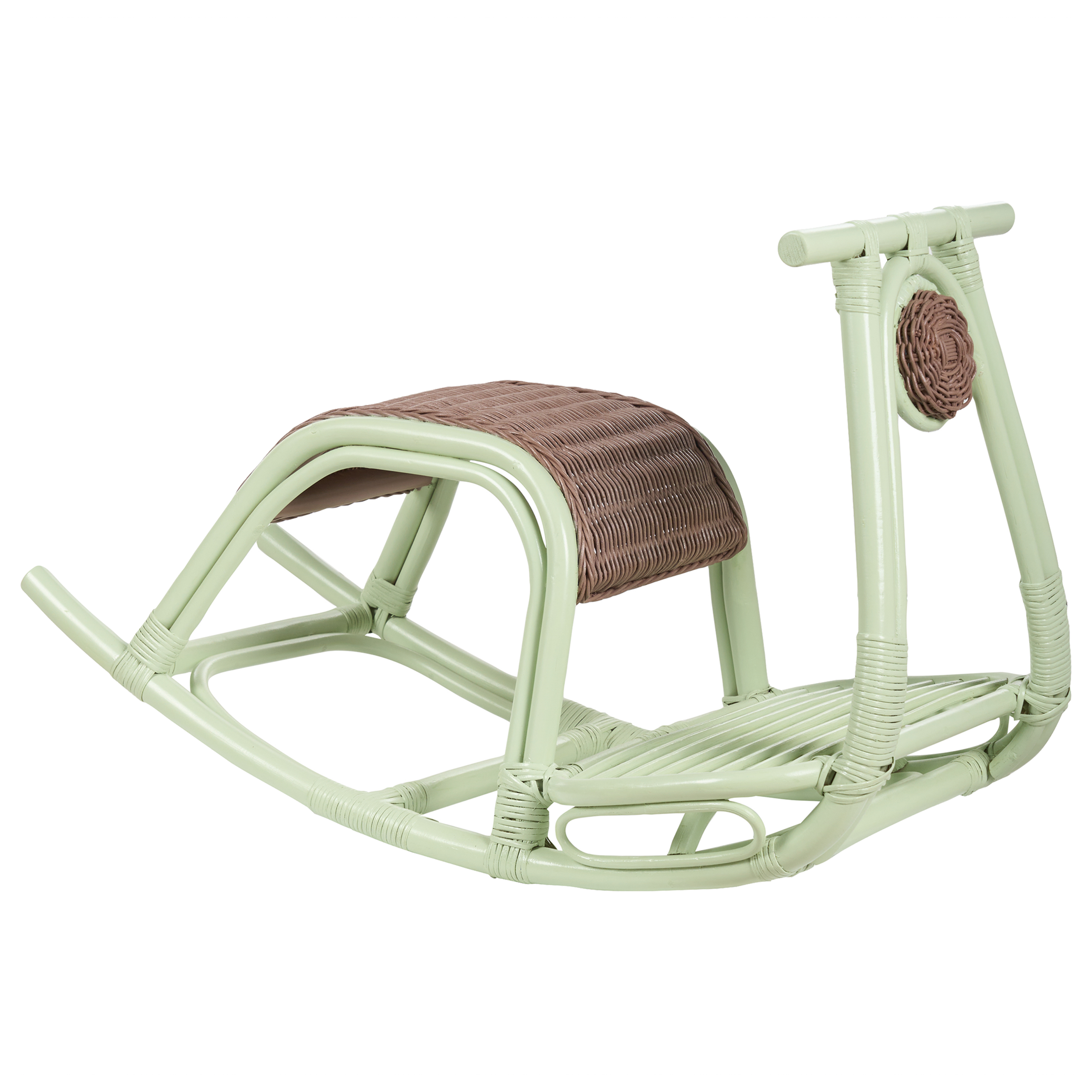 Children's swing ASPRIA Light green rattan [2]