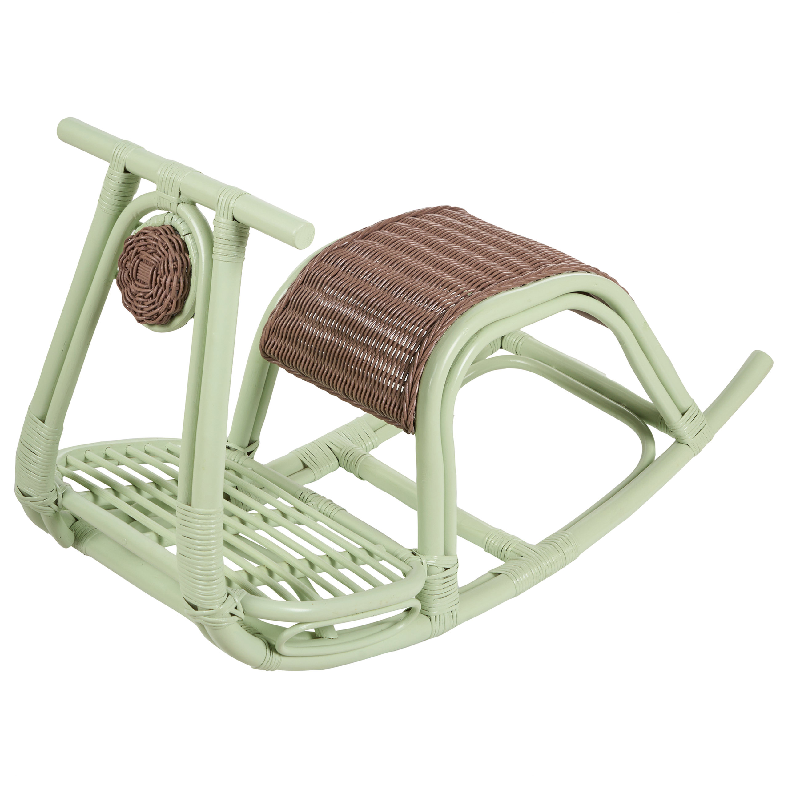 Children's swing ASPRIA Light green rattan [5]
