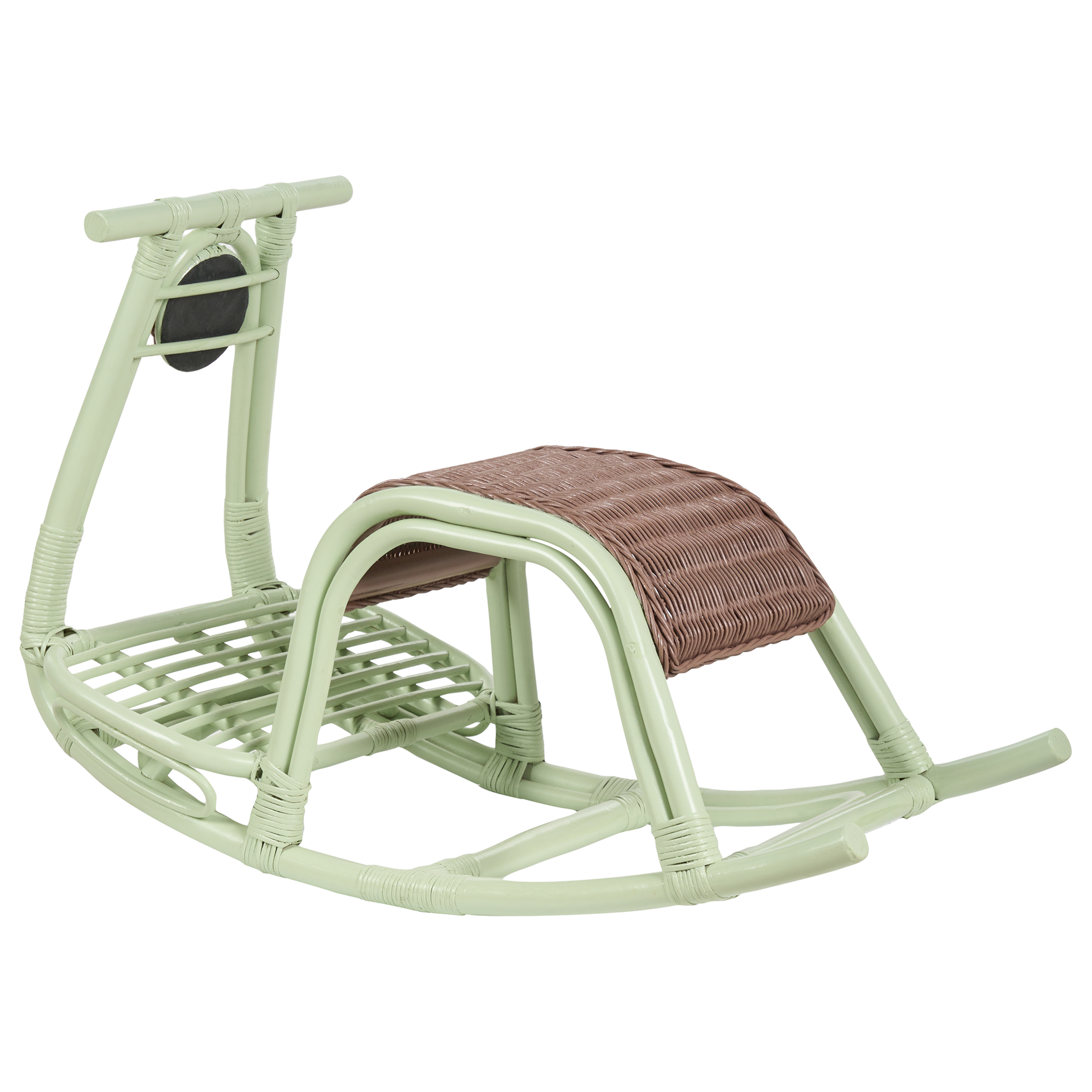 Children's swing ASPRIA Light green rattan [6]