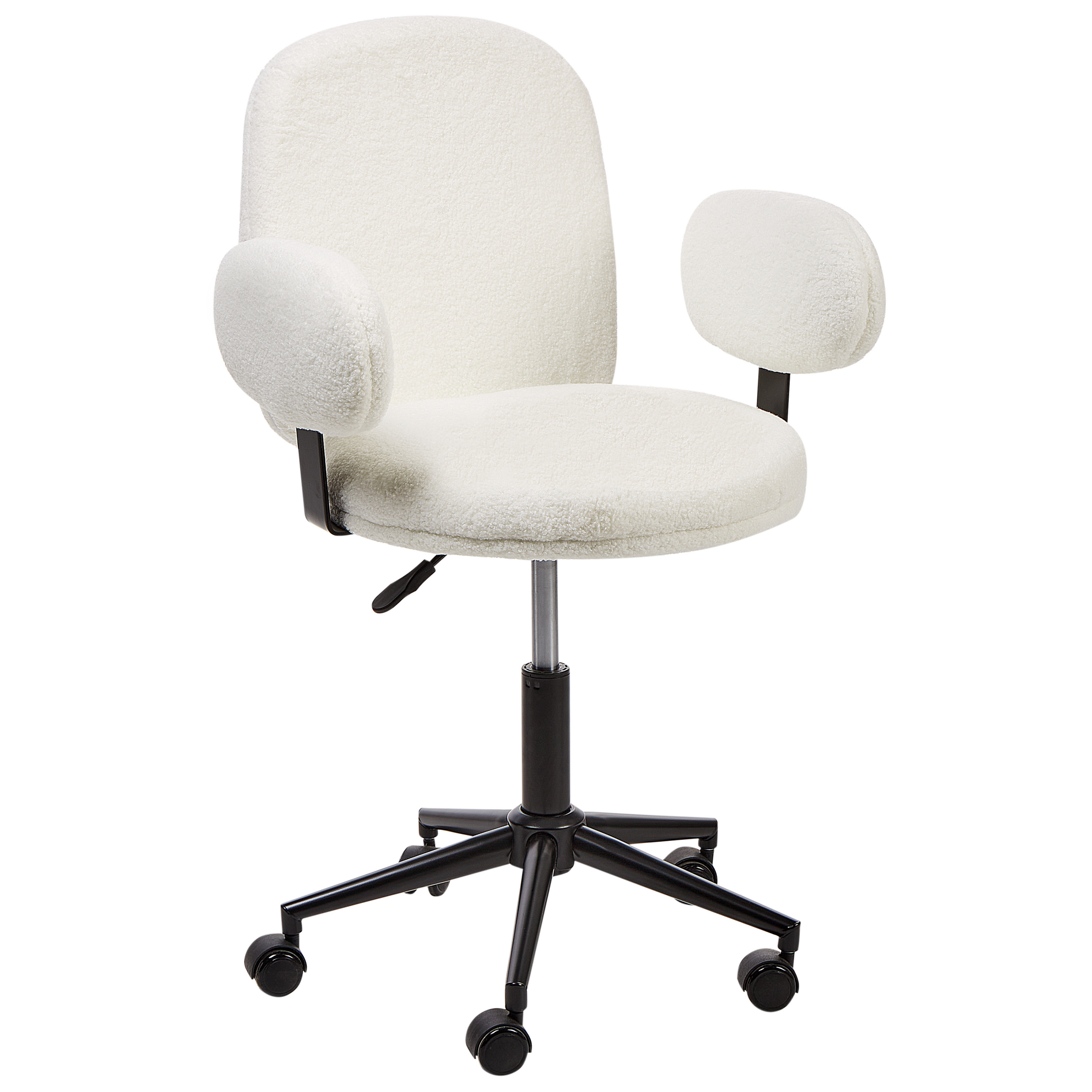 Scaun de birou MORAGA Boucle Alb-murdar [4]