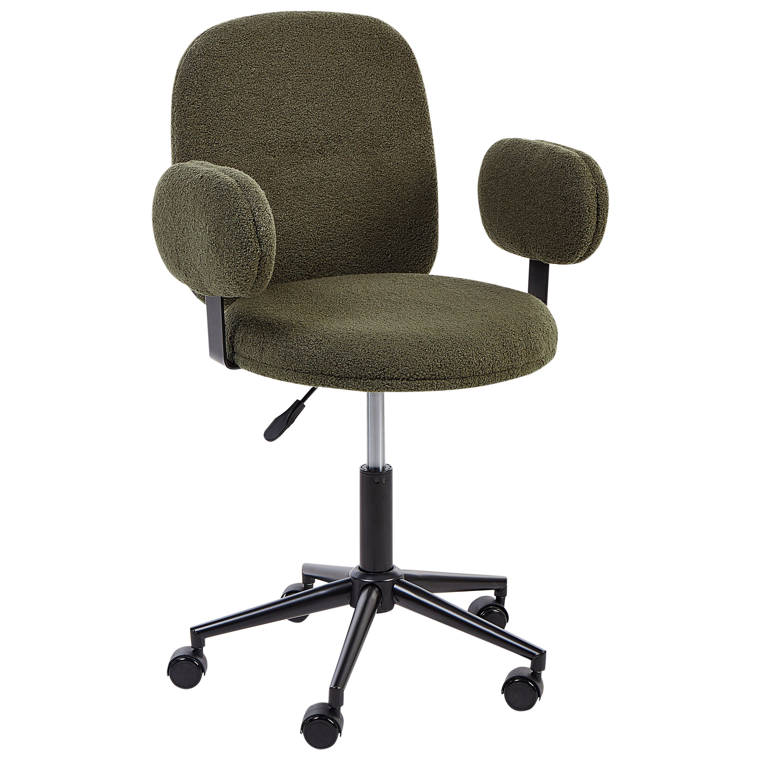 Office chair MORAGA Boucle Dark Green [4]