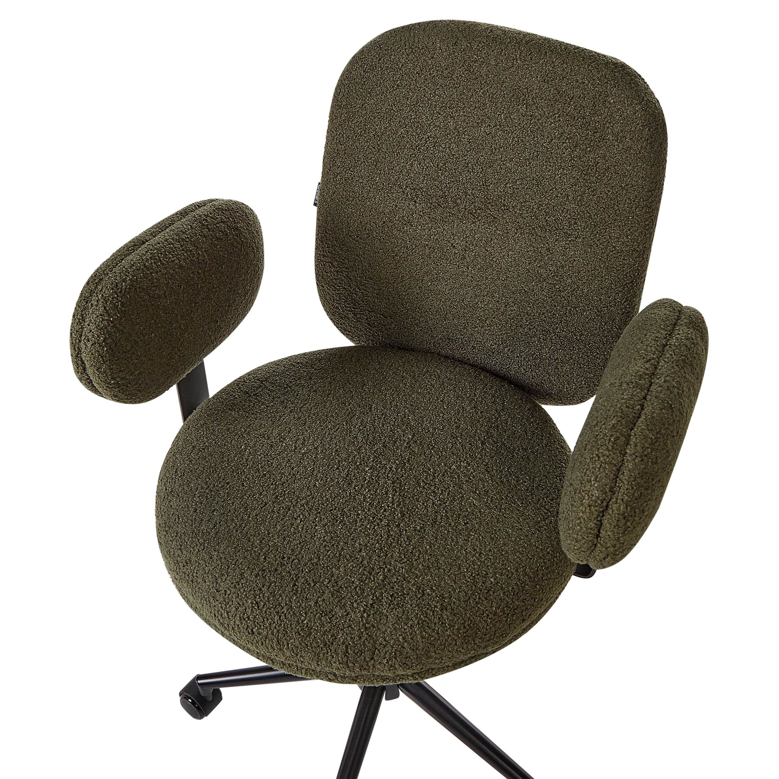 Office chair MORAGA Boucle Dark Green [7]