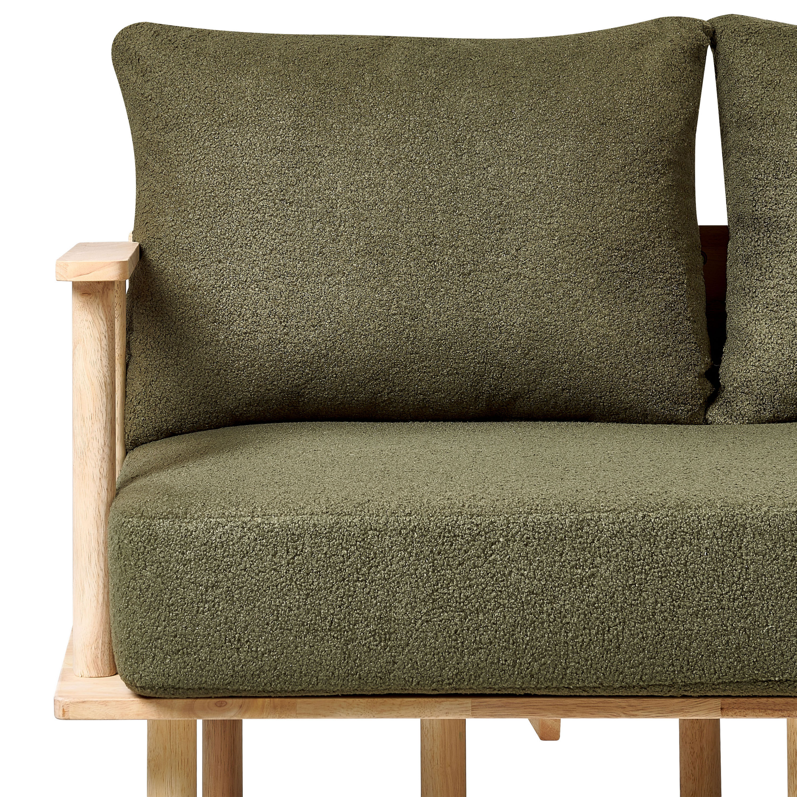 Canapea cu 2 locuri ASKER Boucle Verde închis [7]