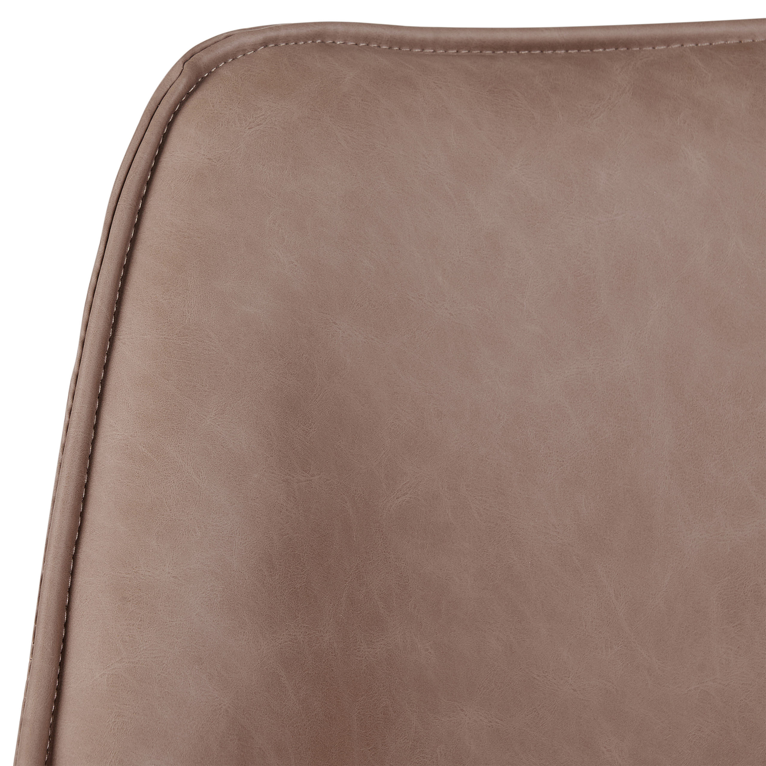 Office chair NEWDALE Eco-leather Light Brown [5]