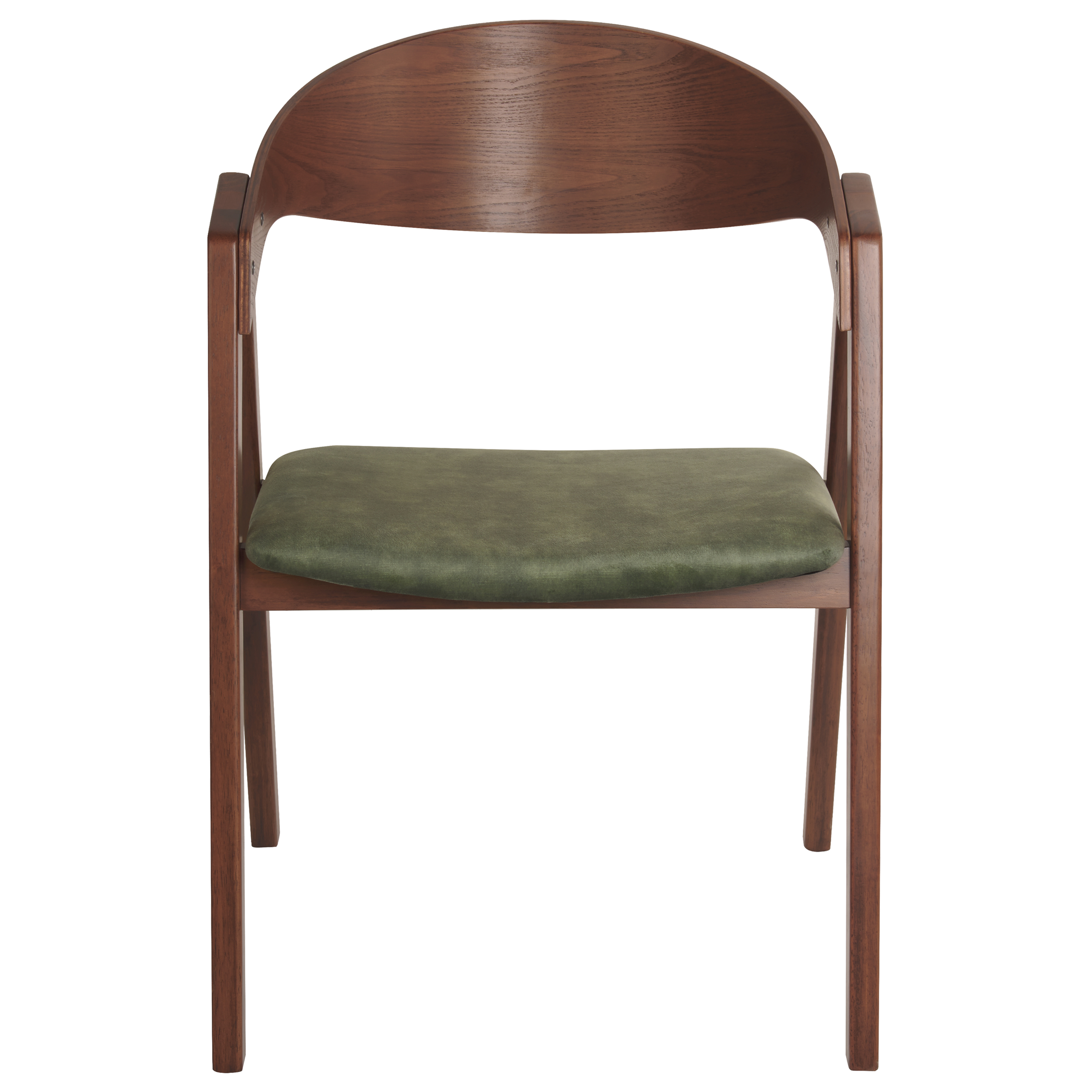 Set of 2 YUBA dining chairs Wood Dark green [5]