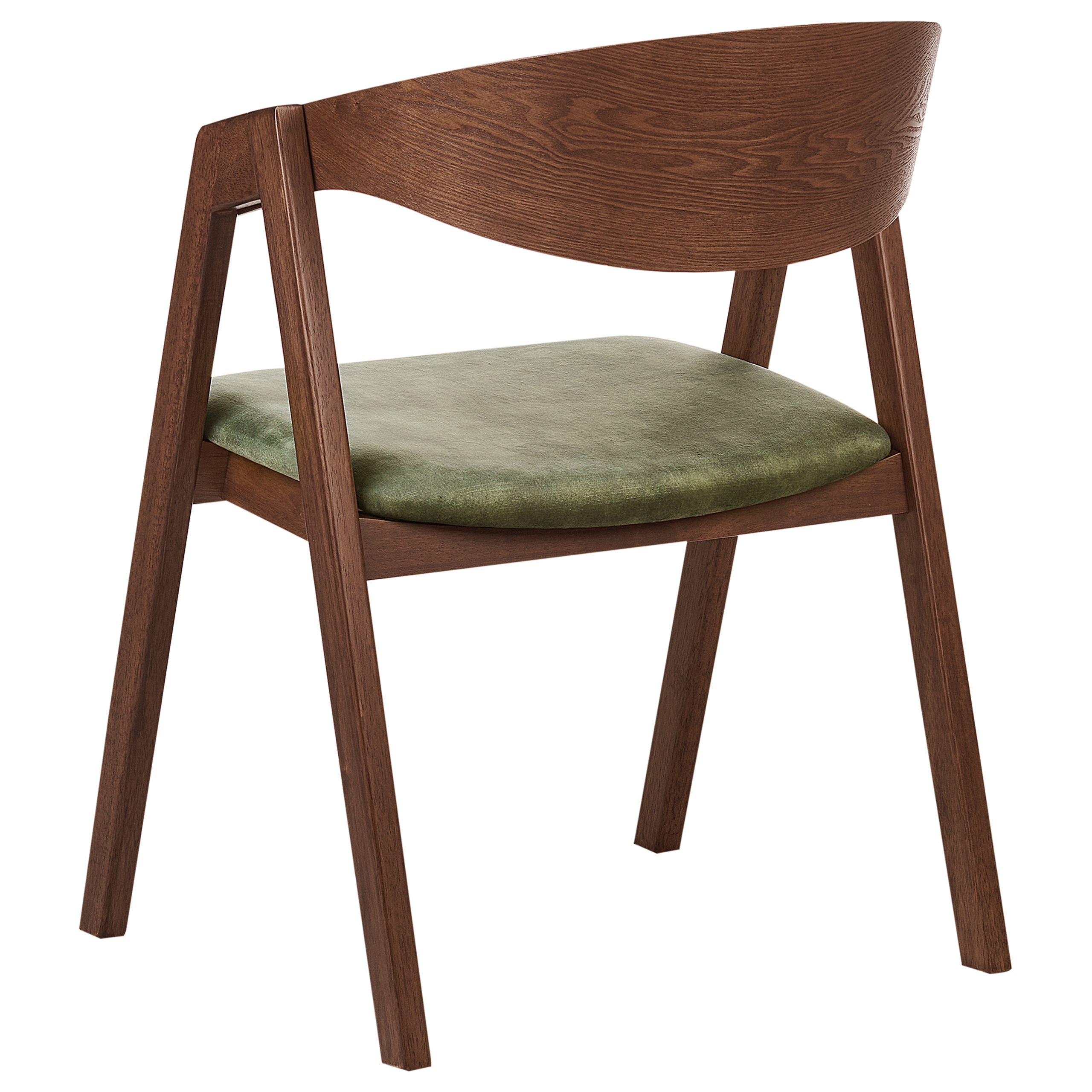 Set of 2 YUBA dining chairs Wood Dark green [6]