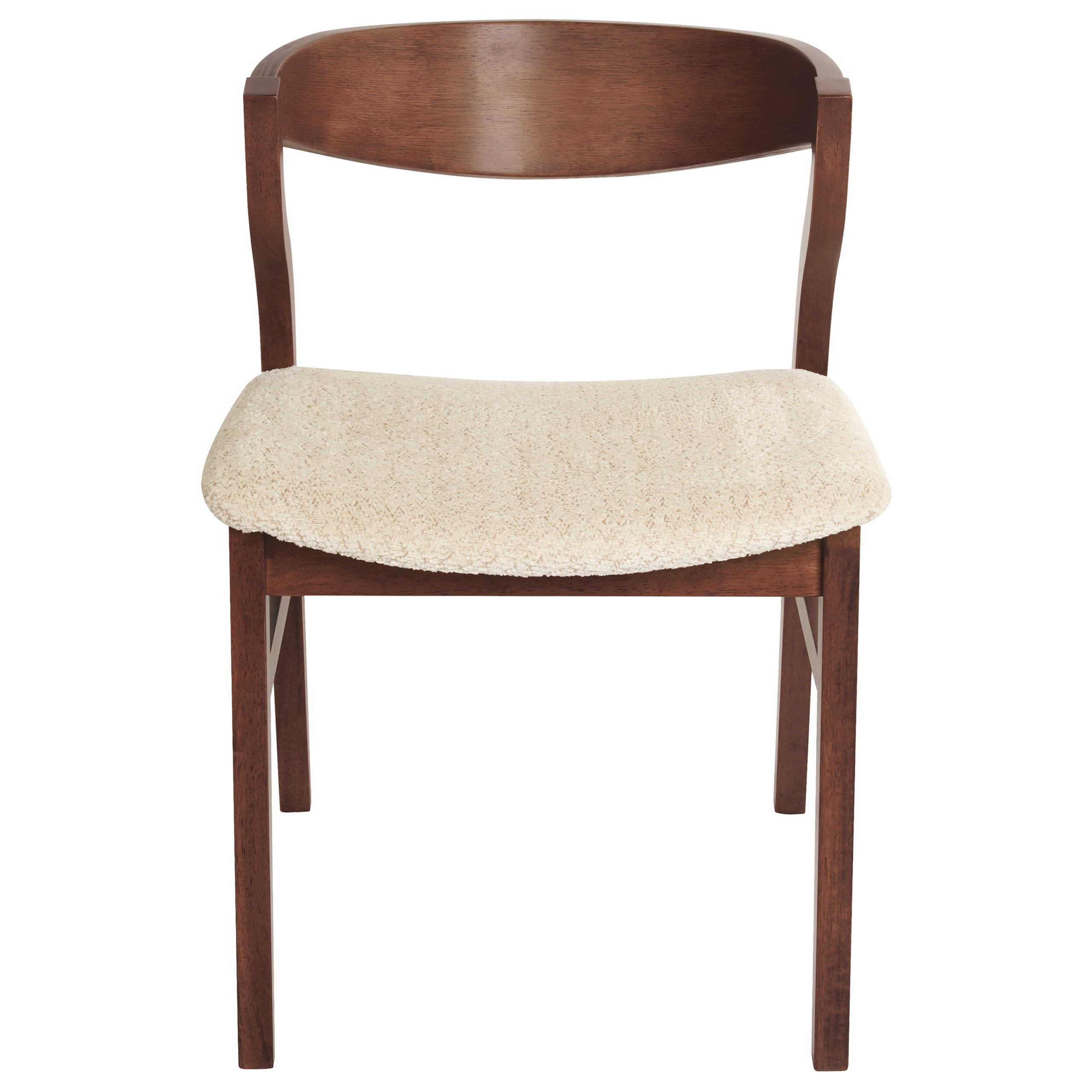 Set of 2 dining chairs MAROA Light Beige Wood [6]