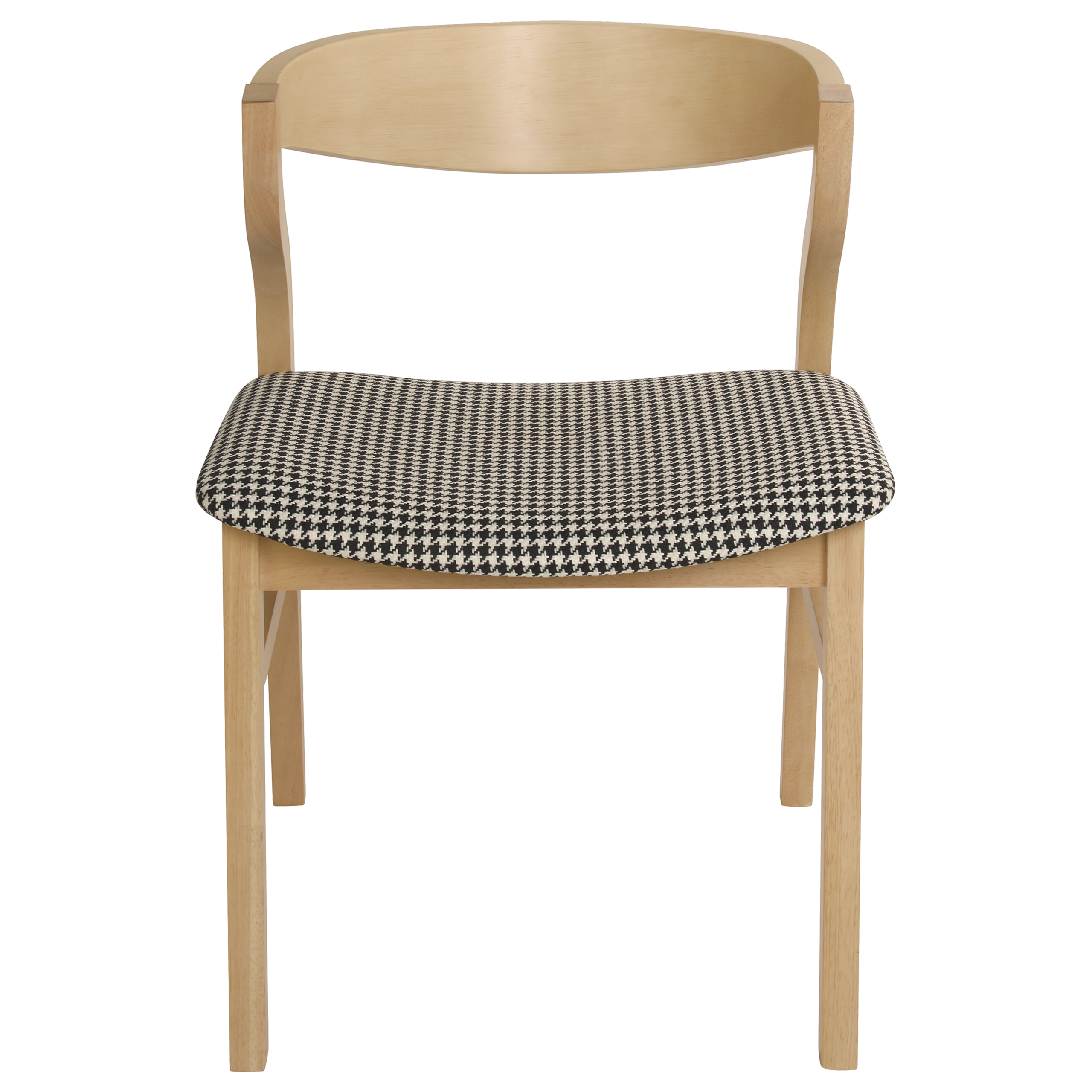 Set of 2 dining chairs MAROA Wood Black/White [5]