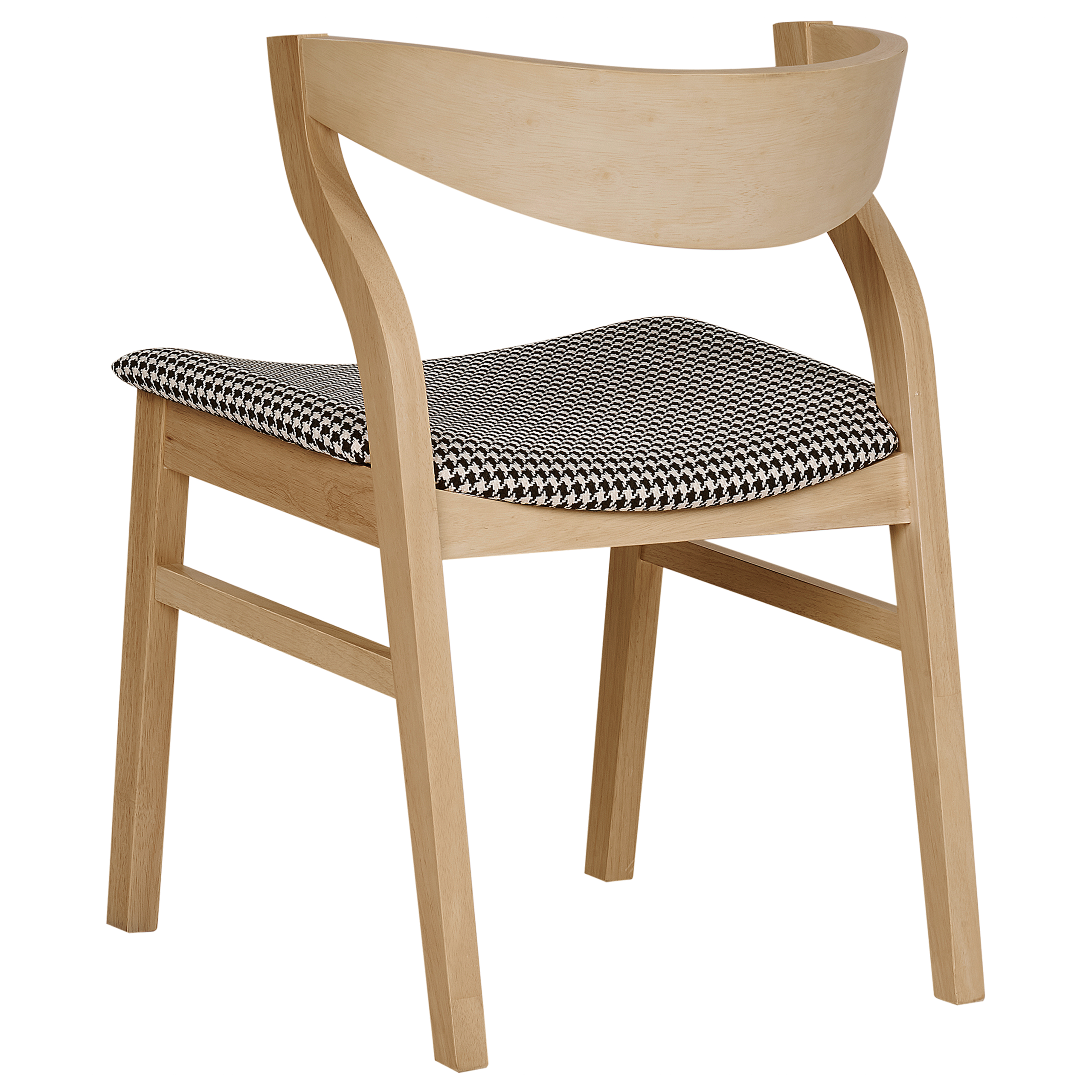 Set of 2 dining chairs MAROA Wood Black/White [6]