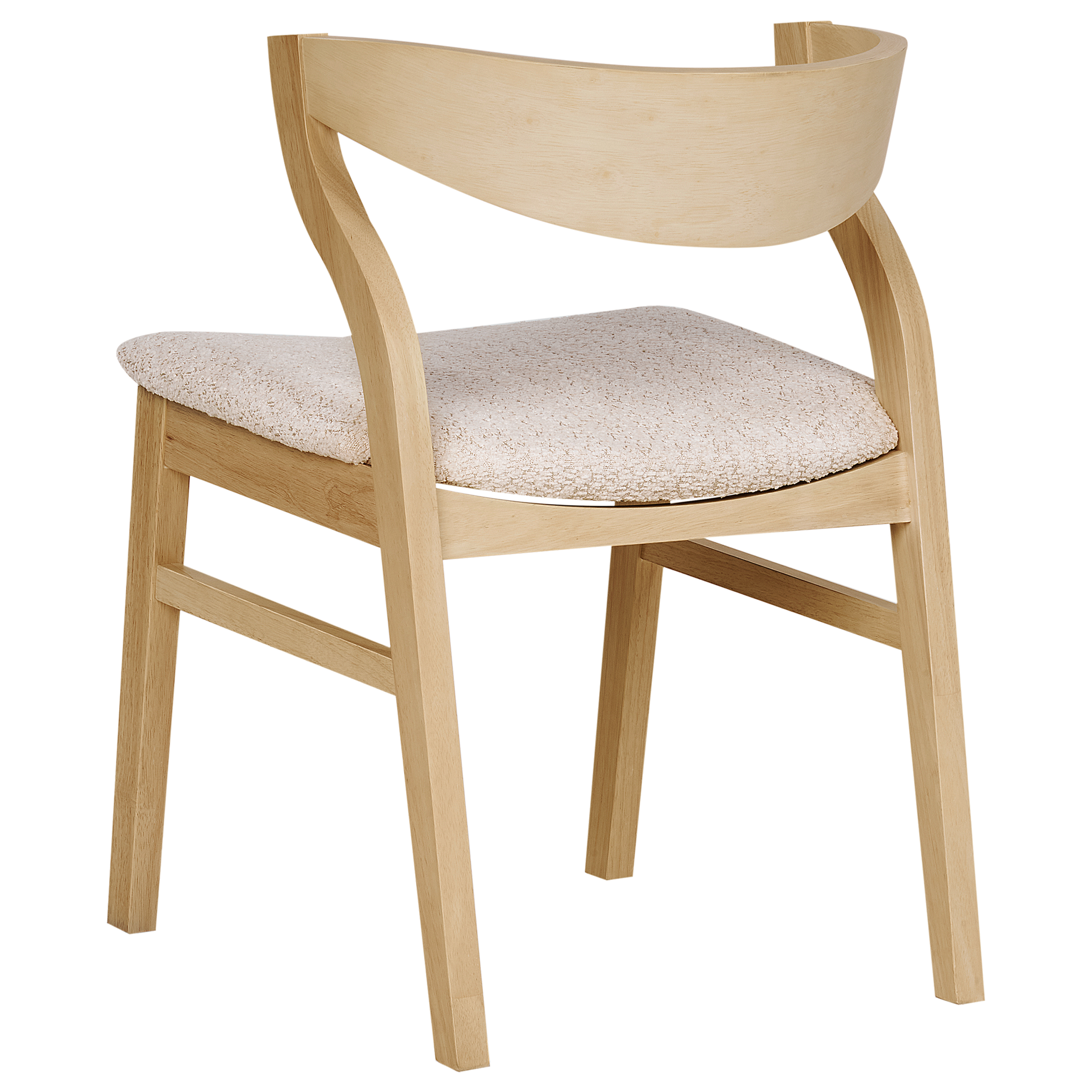 Set de 2 scaune dining MAROA Lemn Bej deschis [7]