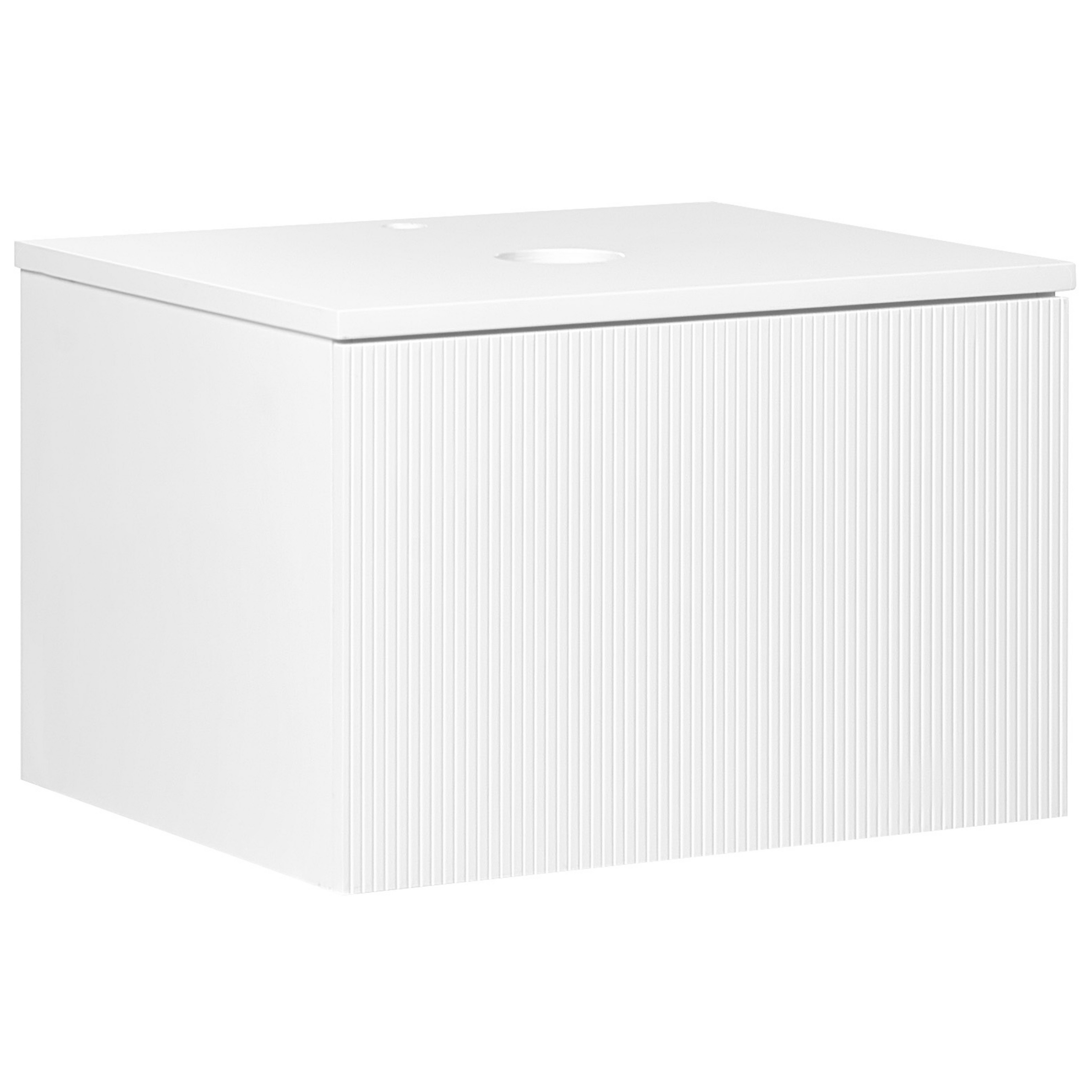 Mască pentru lavoar de perete ALZIRA 60 cm Alb [2]